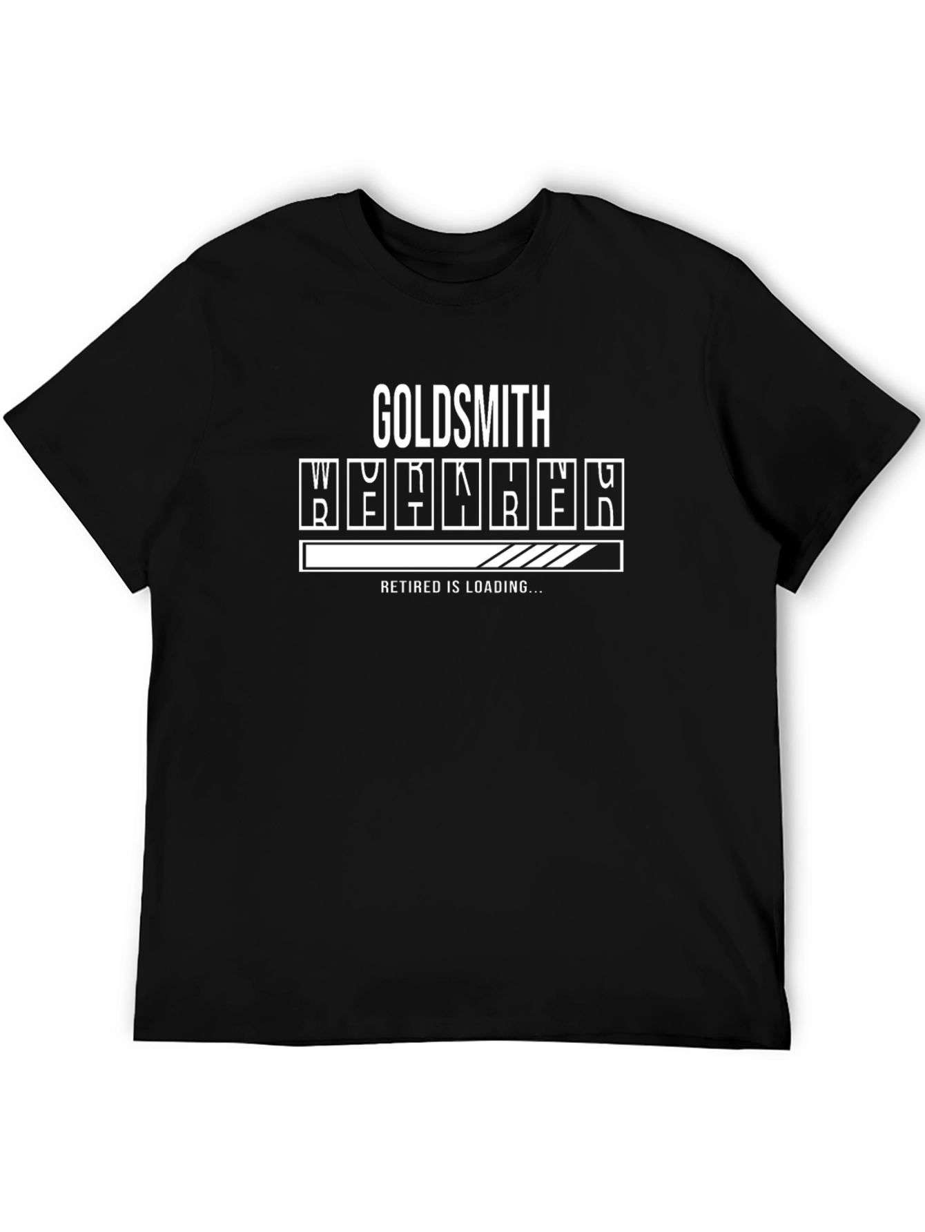 Goldsmith Retired Loading T-Shirt - Black Graphic Tee