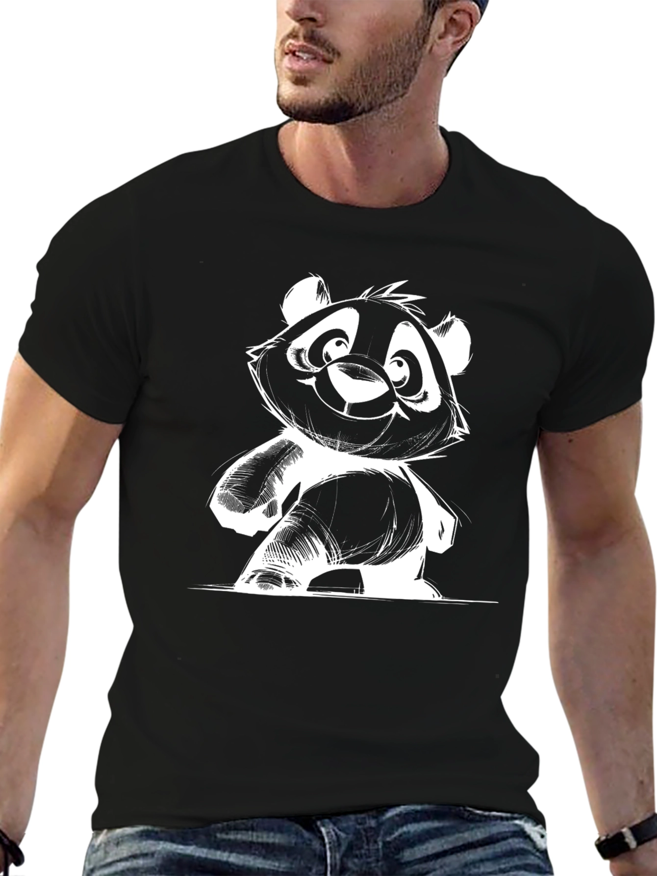 Panda Graphic Tee - Cool Bear Design