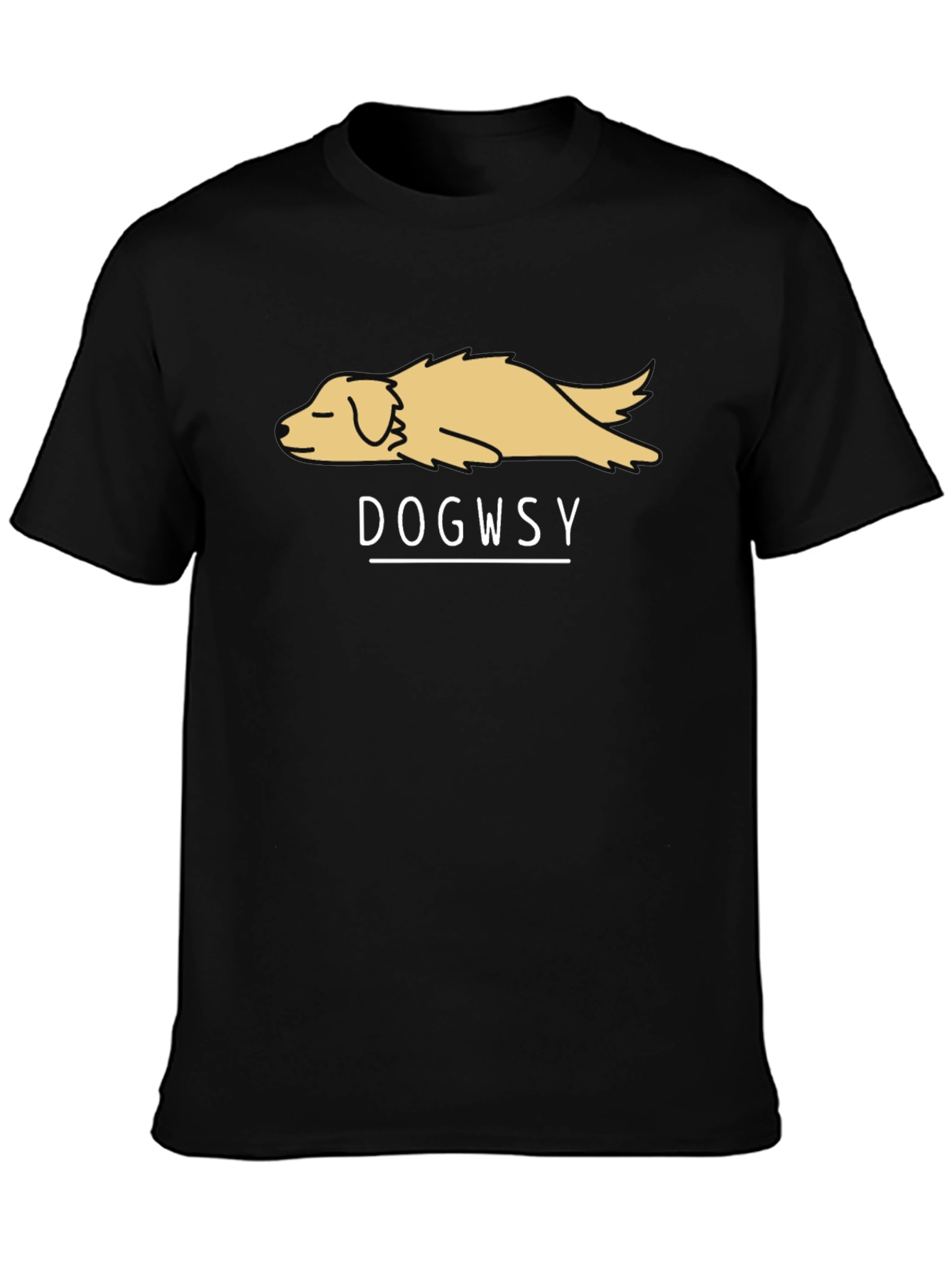 Dogwsy Graphic T-Shirt - Relaxed Dog Design