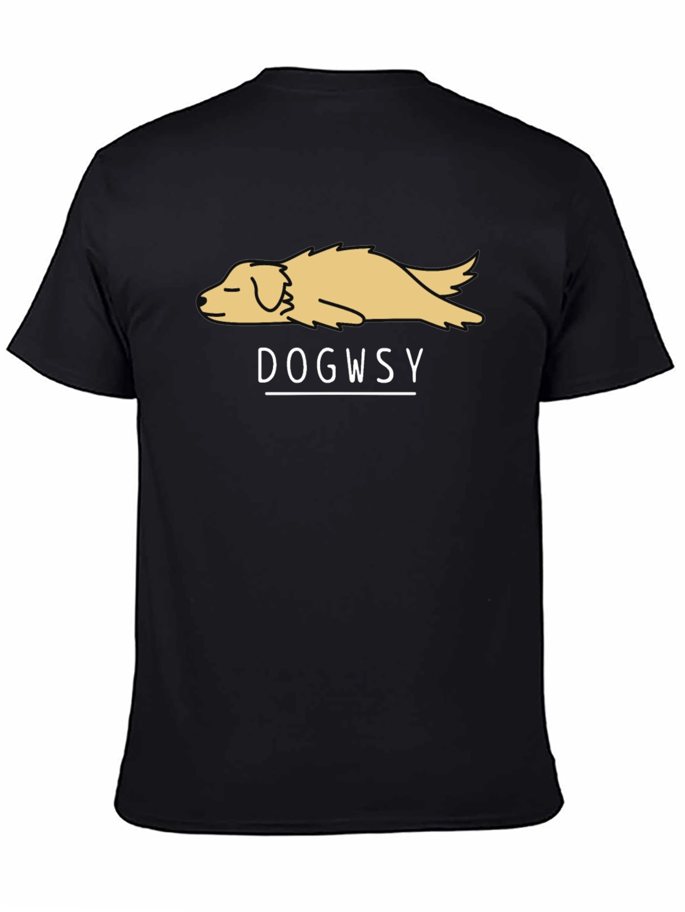 Dogwsy Graphic T-Shirt - Relaxed Dog Design