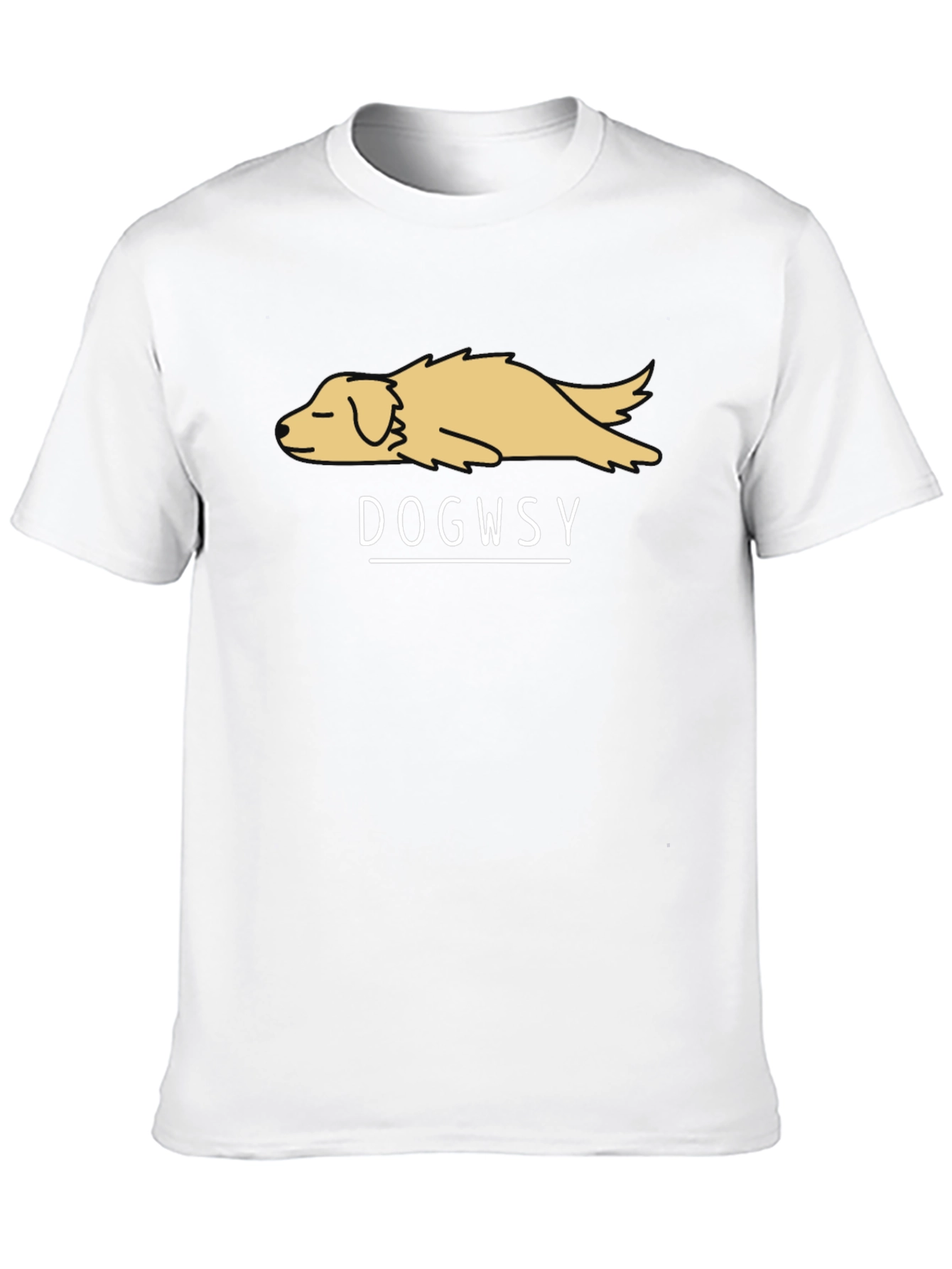 Dogwsy Graphic T-Shirt - Relaxed Dog Design