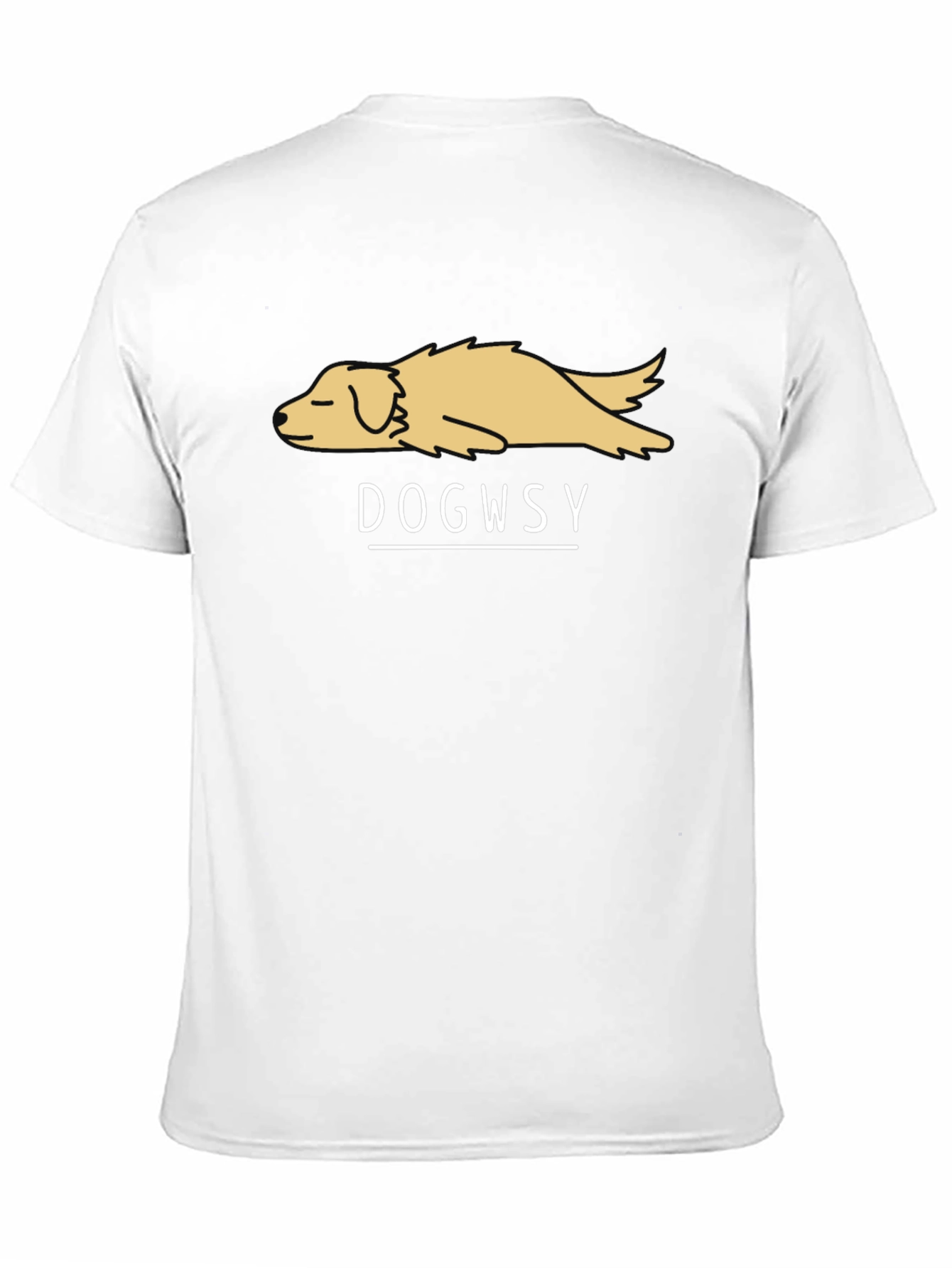 Dogwsy Graphic T-Shirt - Relaxed Dog Design