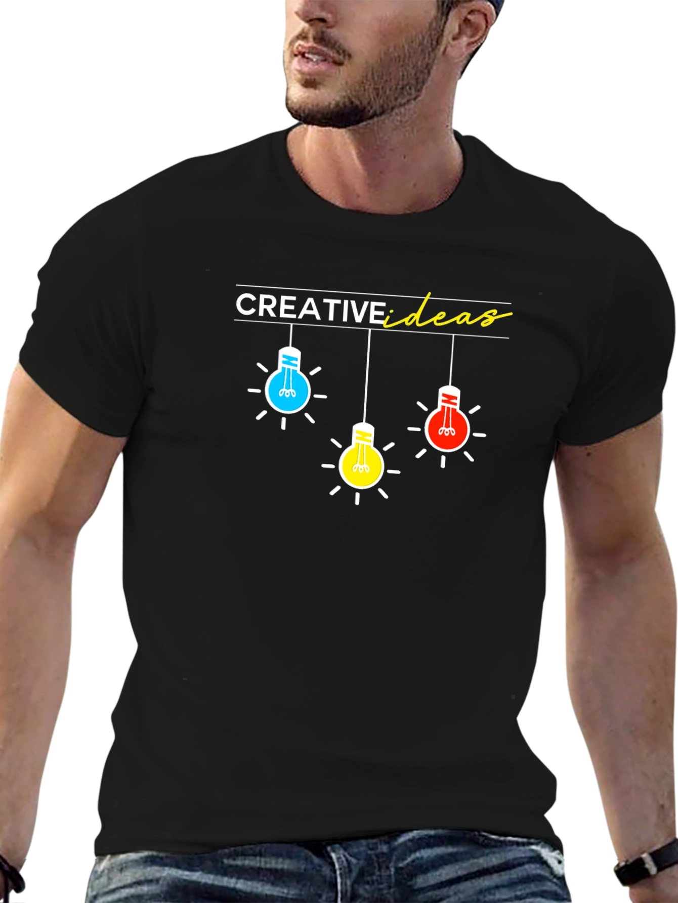 Creative Ideas Graphic Black T-Shirt