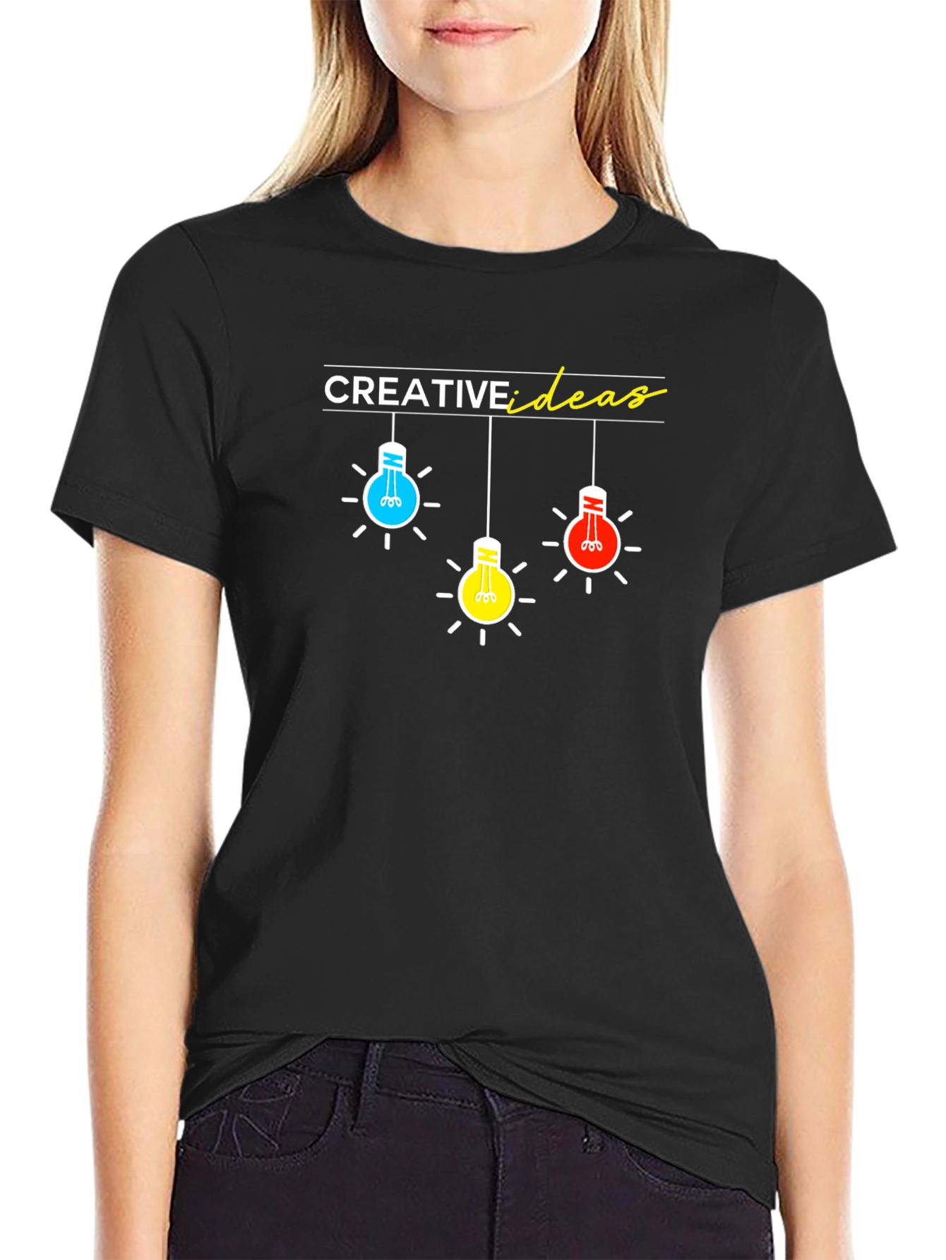 Creative Ideas Graphic Black T-Shirt