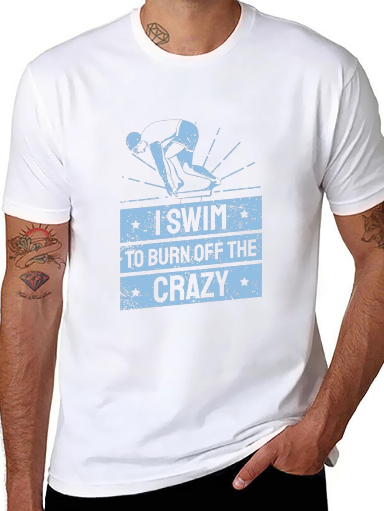 I Swim to Burn Off the Crazy T-Shirt