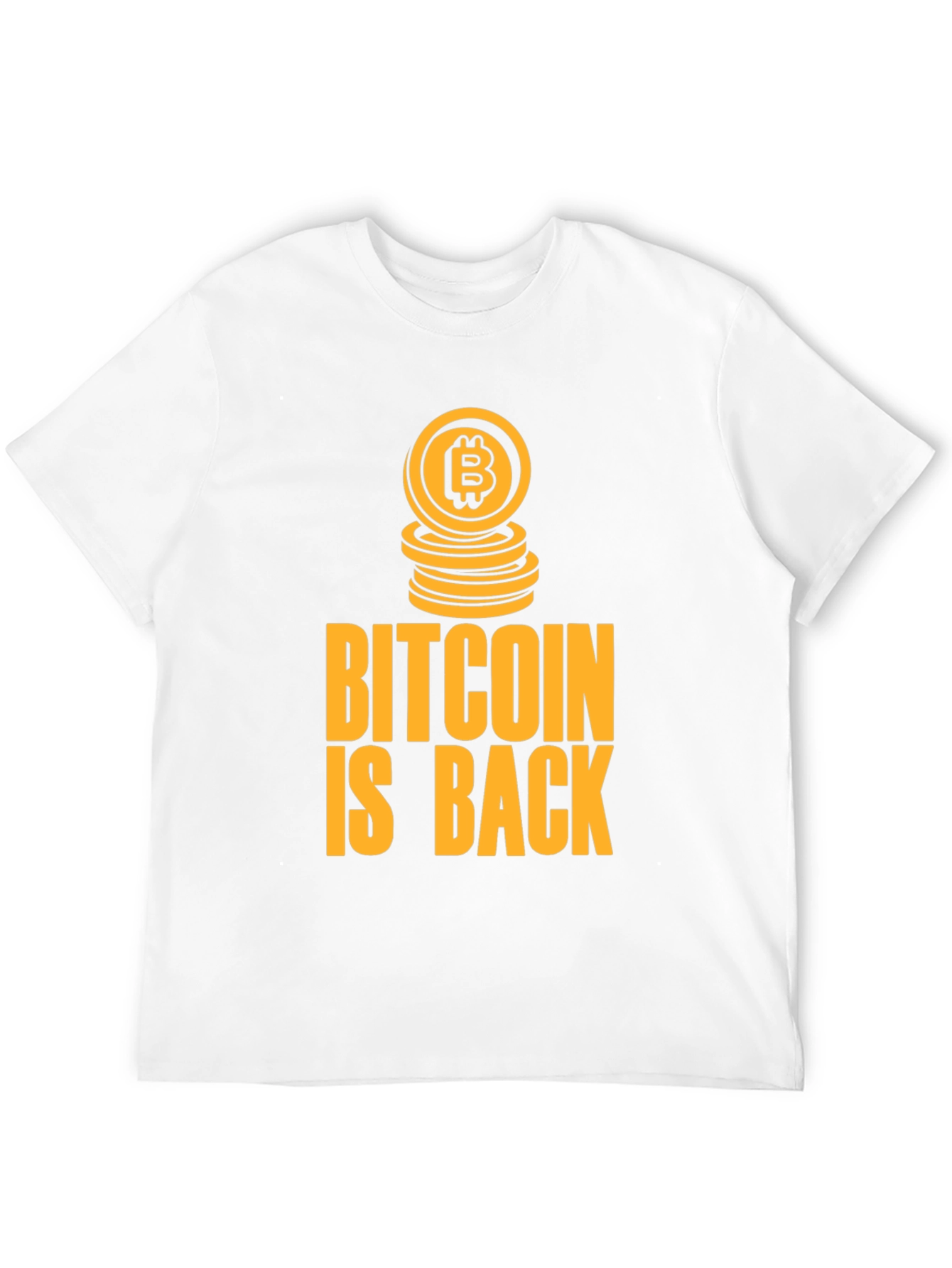 Bitcoin Is Back Black Graphic Tee