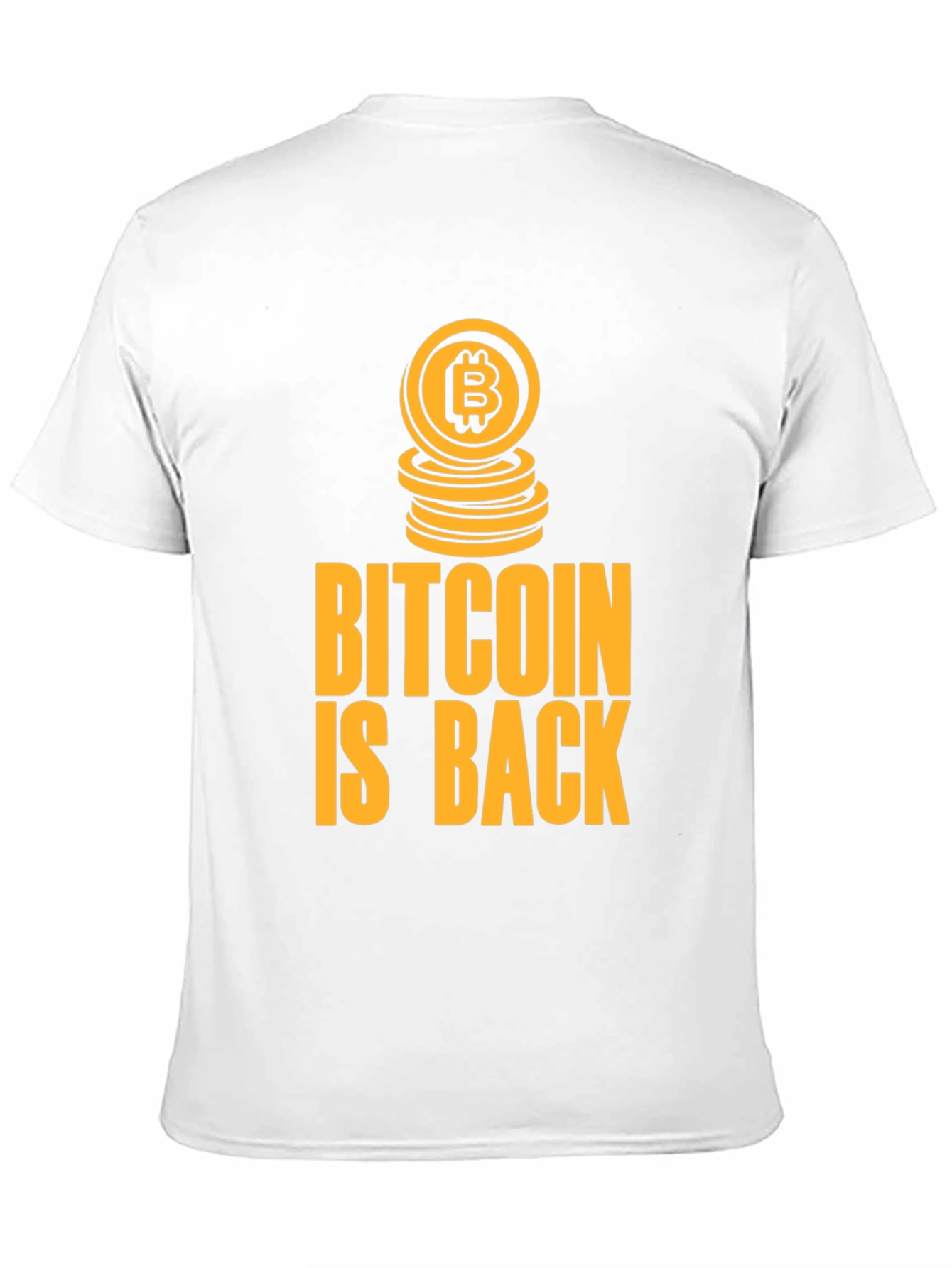 Bitcoin Is Back Black Graphic Tee