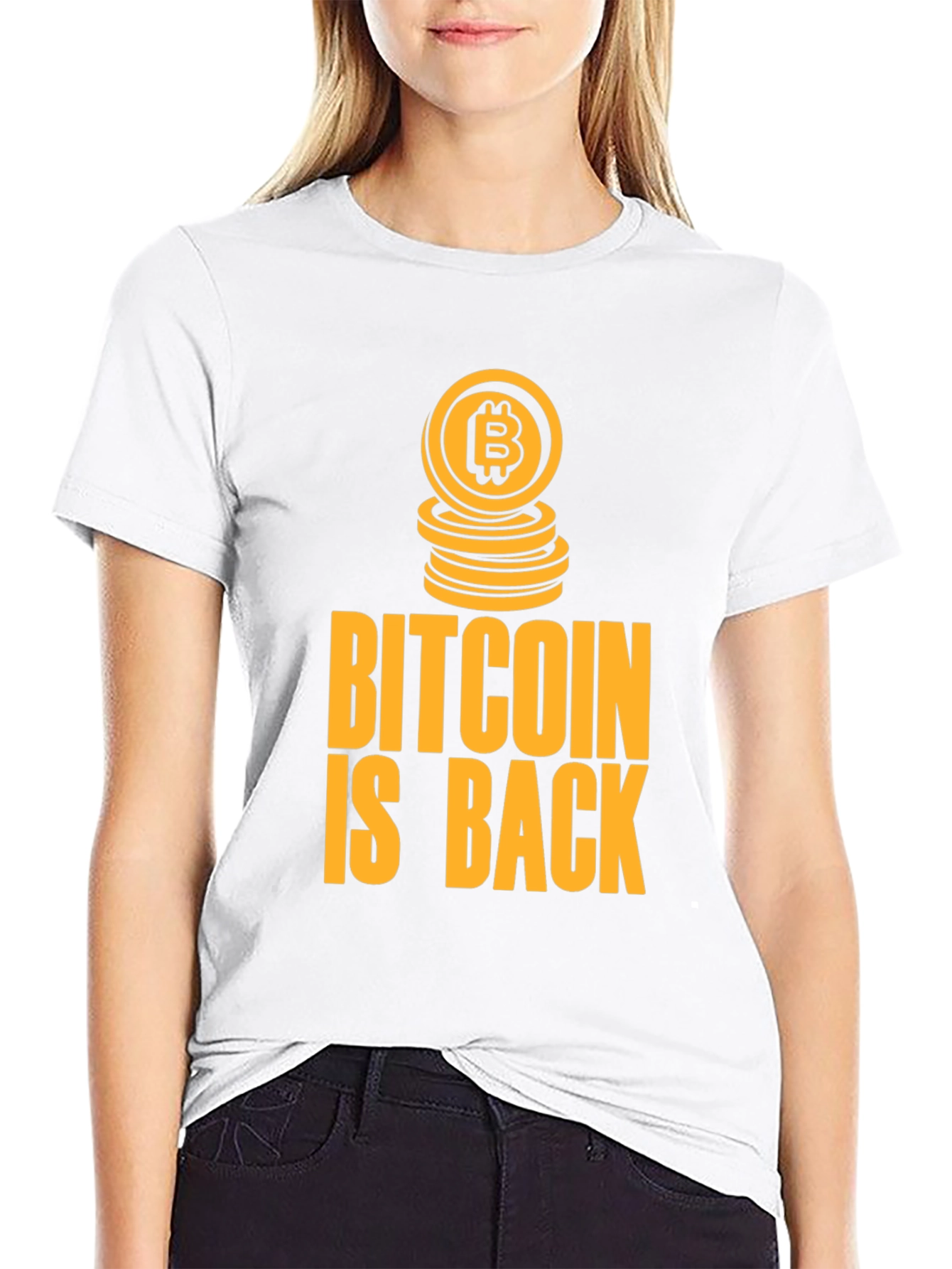 Bitcoin Is Back Black Graphic Tee