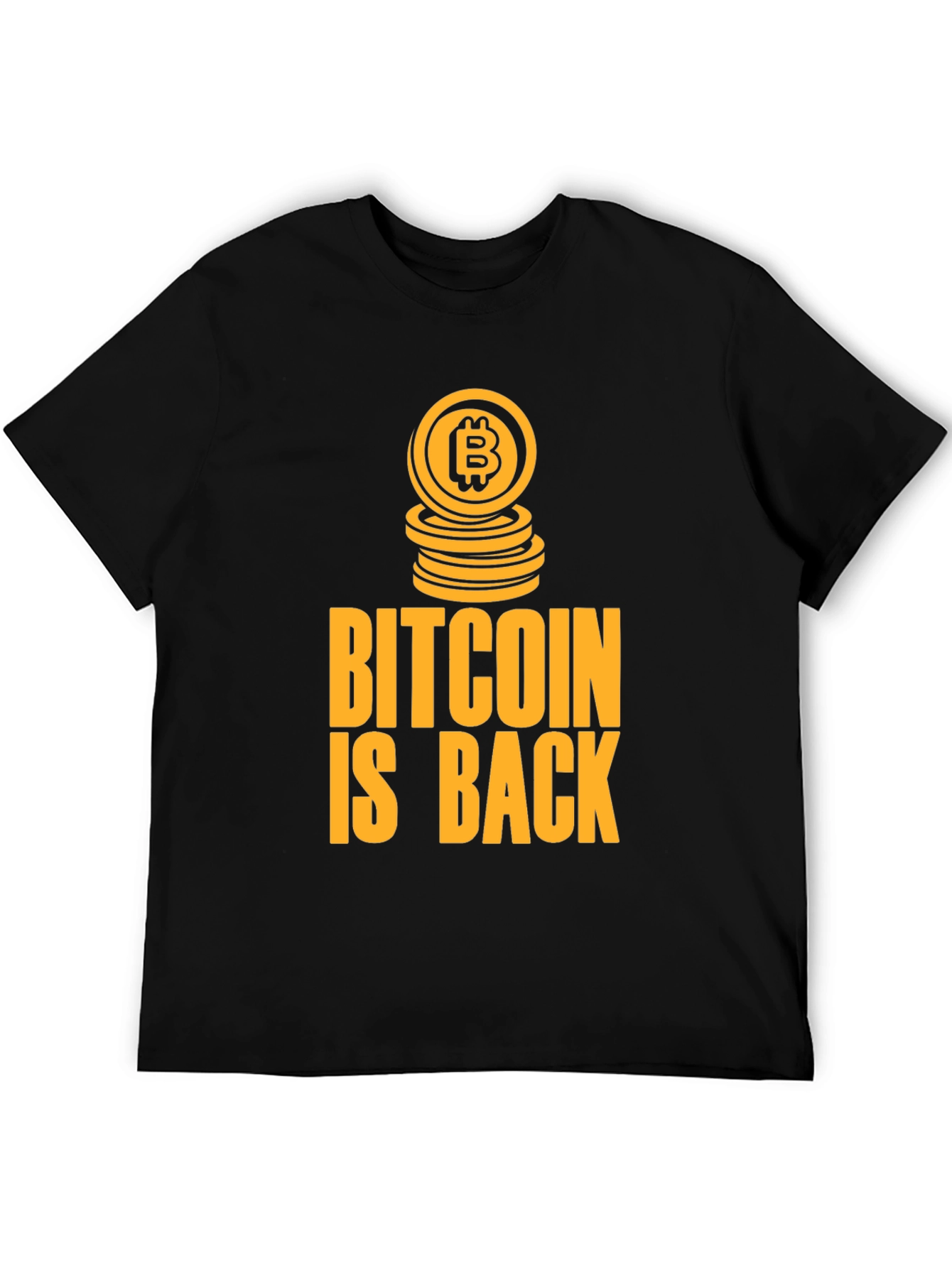Bitcoin Is Back Black Graphic Tee