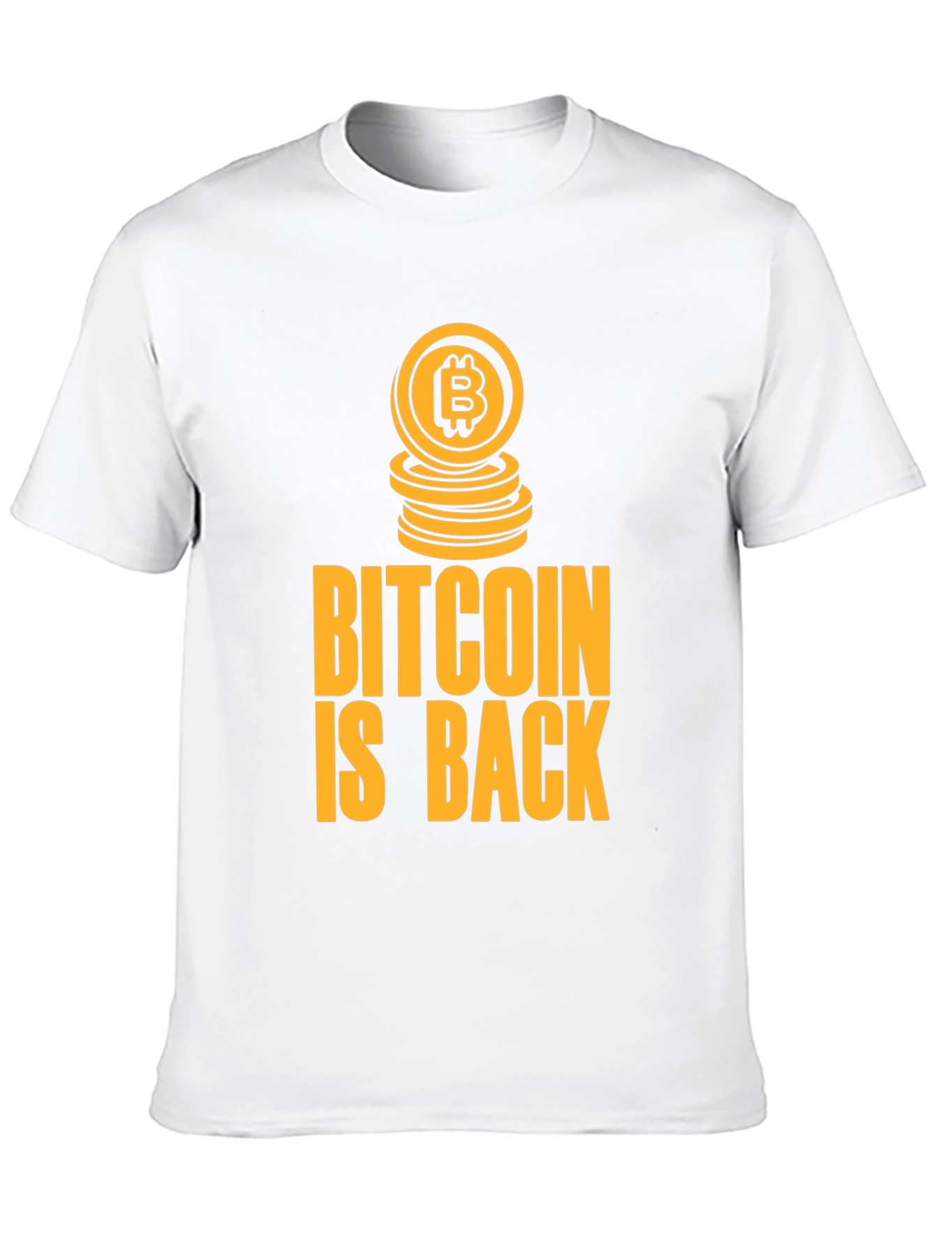 Bitcoin Is Back Black Graphic Tee
