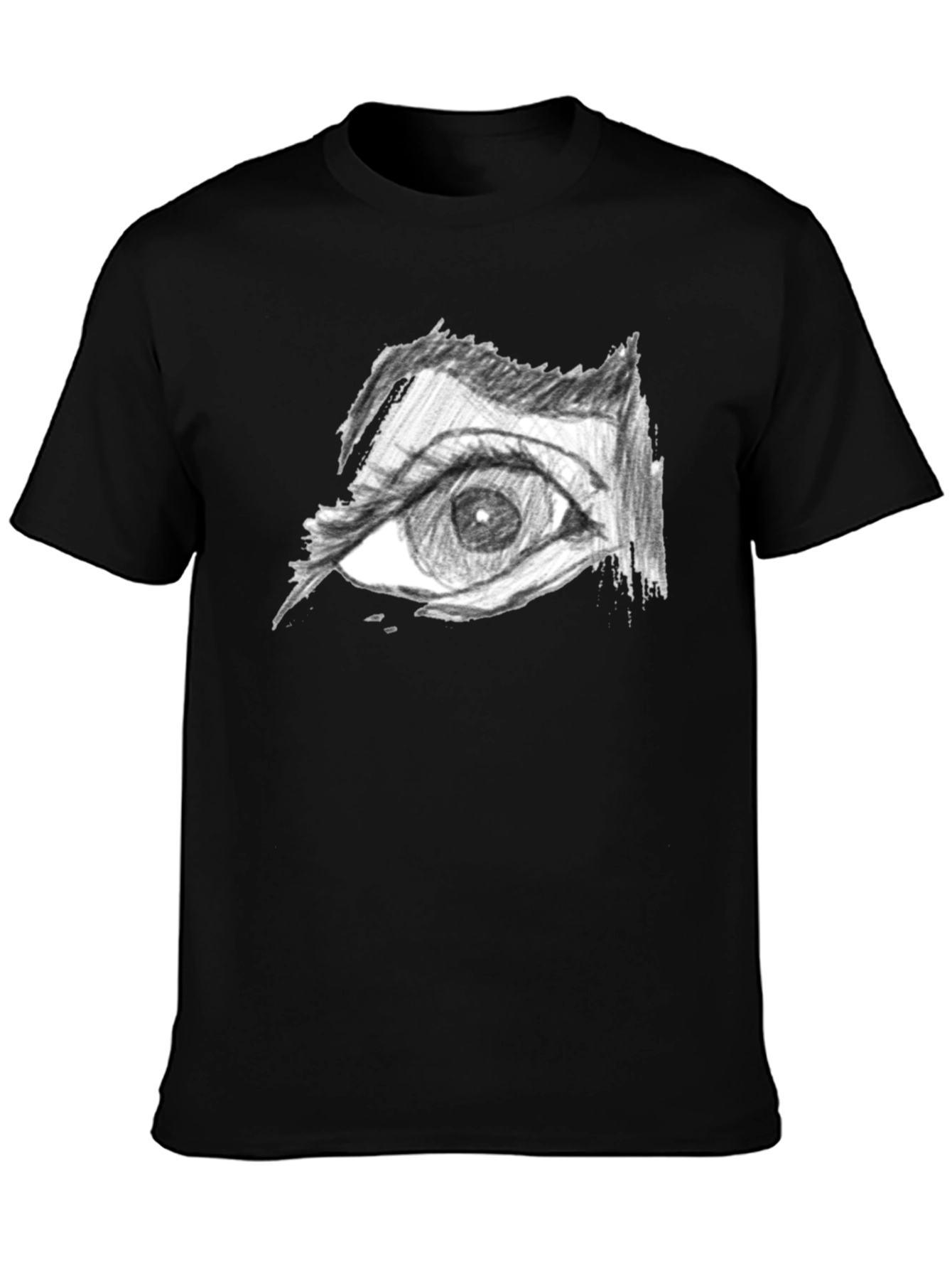 Eye Drawing Black T-Shirt
