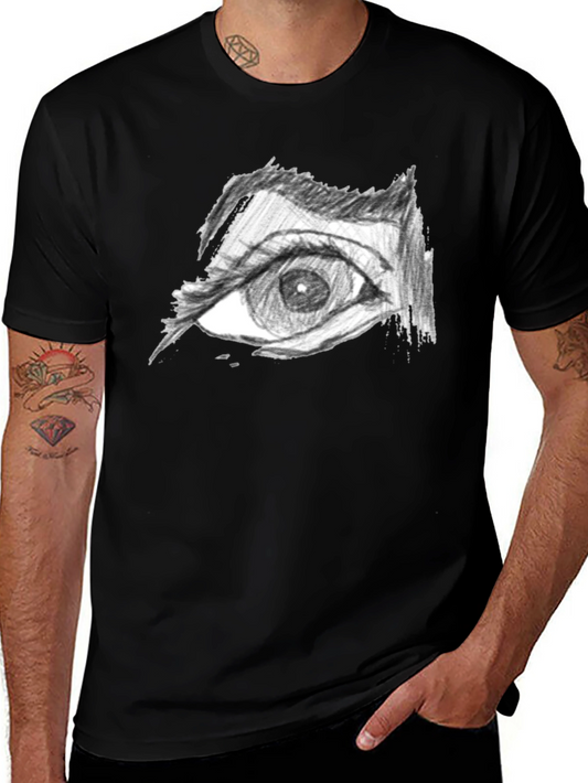Eye Drawing Black T-Shirt