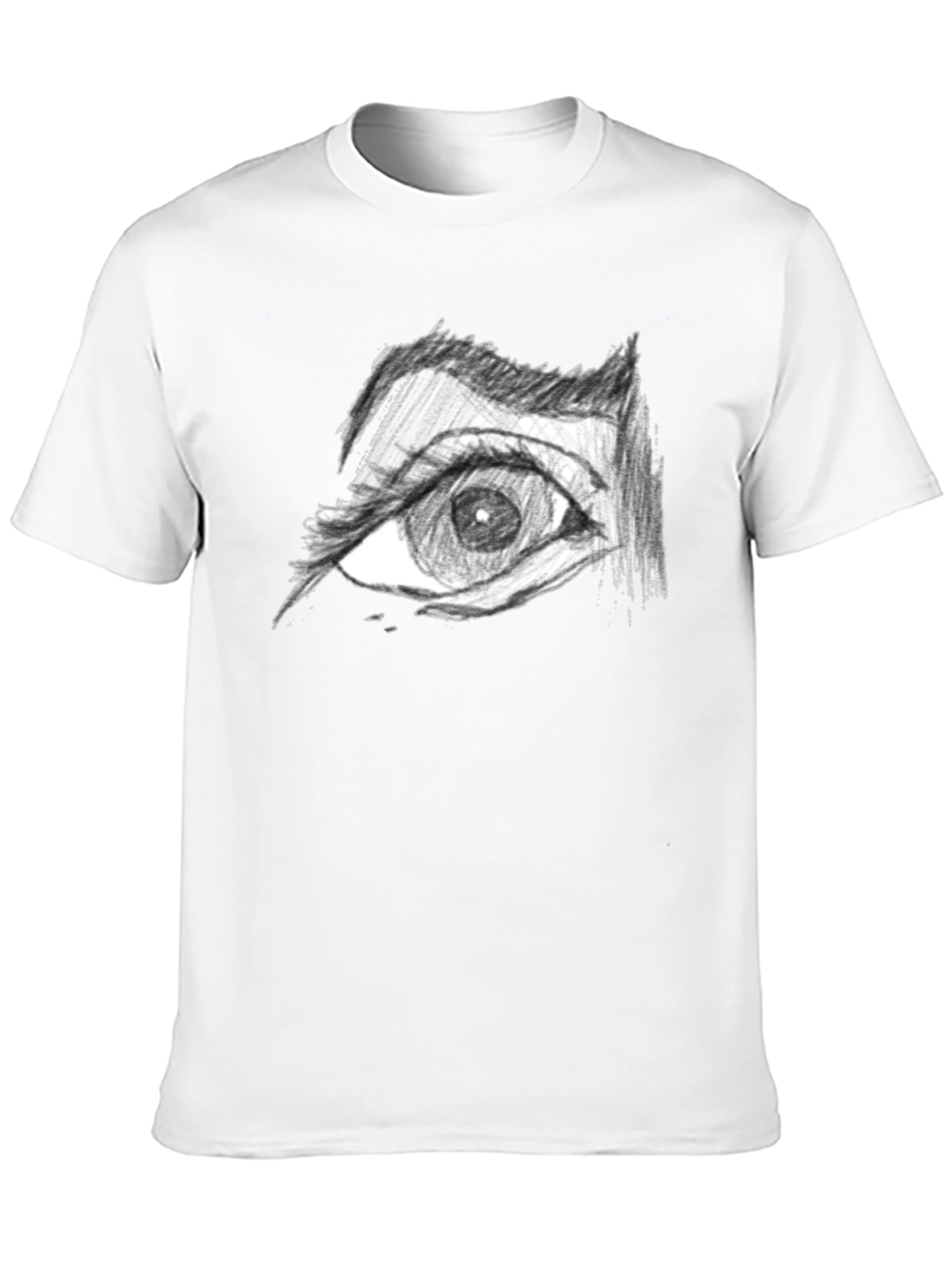 Eye Drawing Black T-Shirt