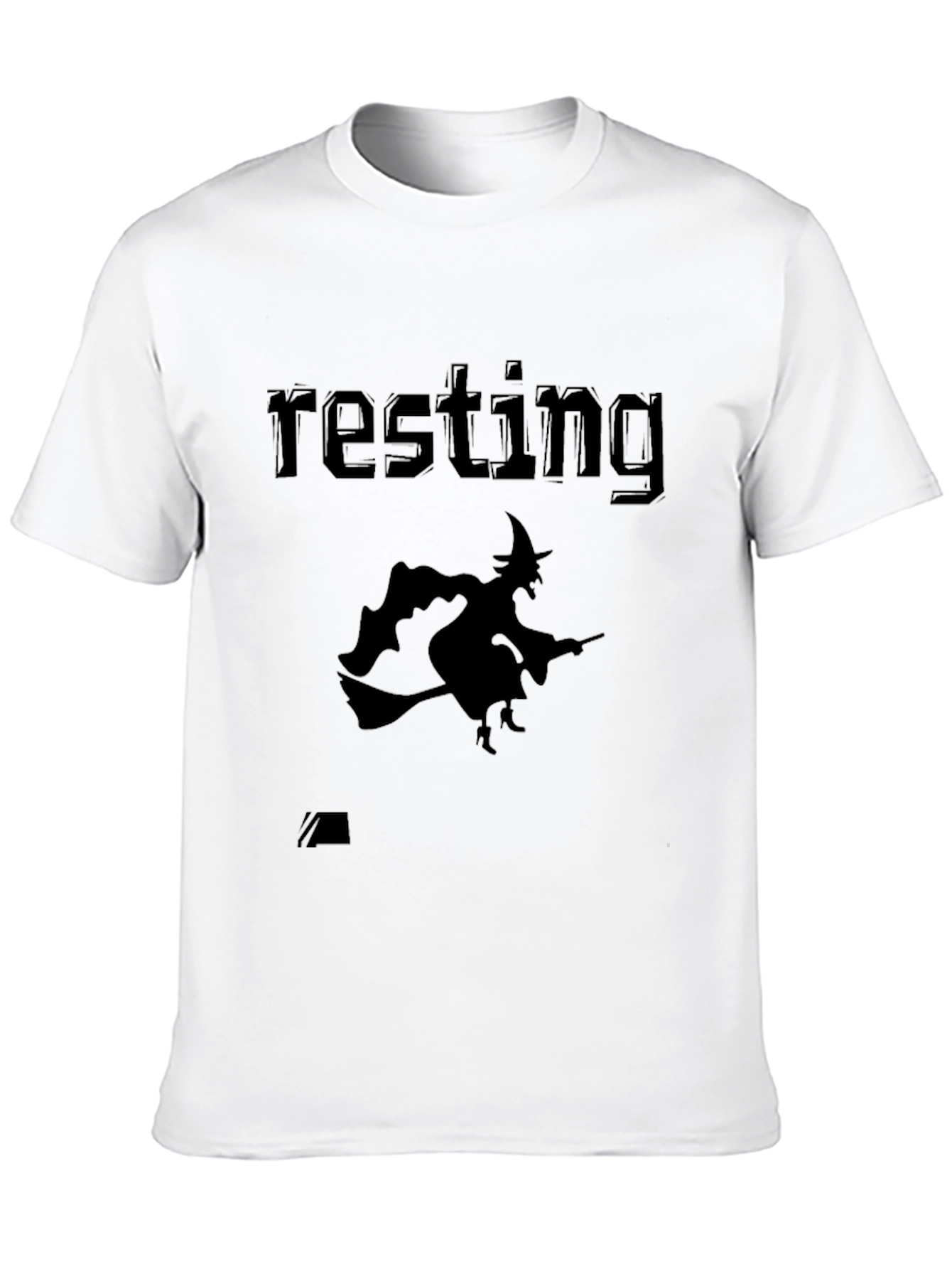 Resting Witch Face Halloween Graphic T-Shirt