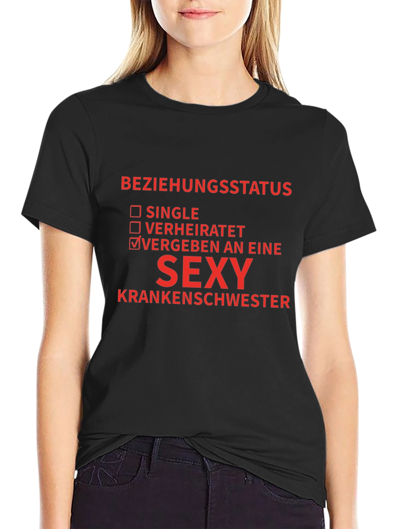 Sexy Nurse T-Shirt - Beziehungstatus: VERGEBEN