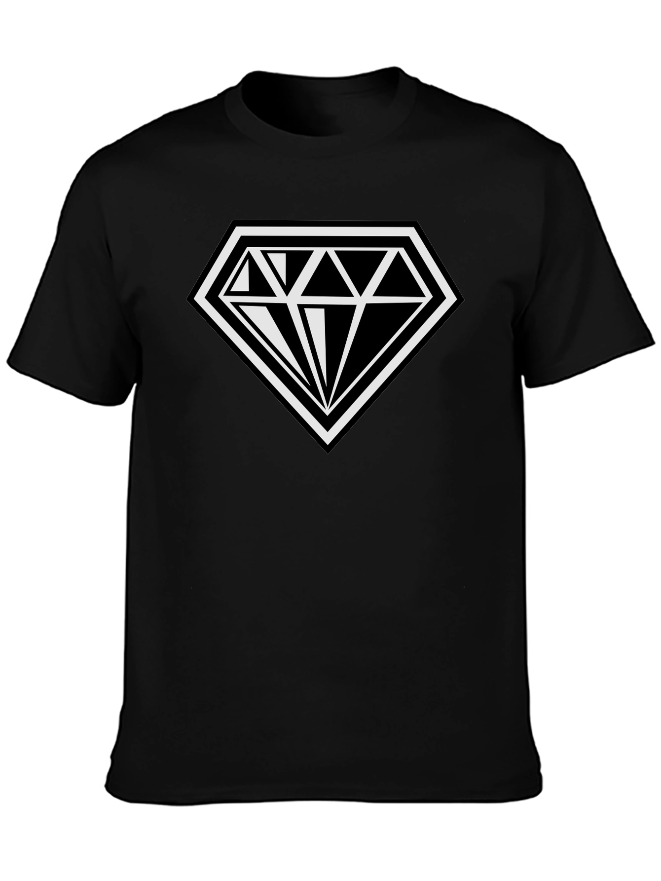 Diamond Logo T-Shirt - Classic Black Tee