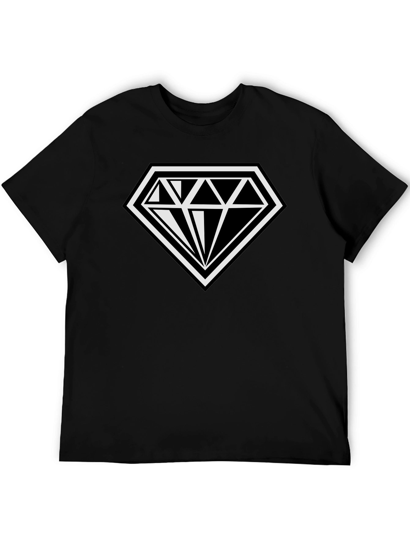 Diamond Logo T-Shirt - Classic Black Tee