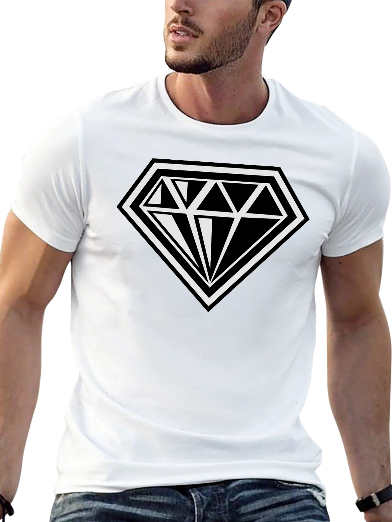 Diamond Logo T-Shirt - Classic Black Tee