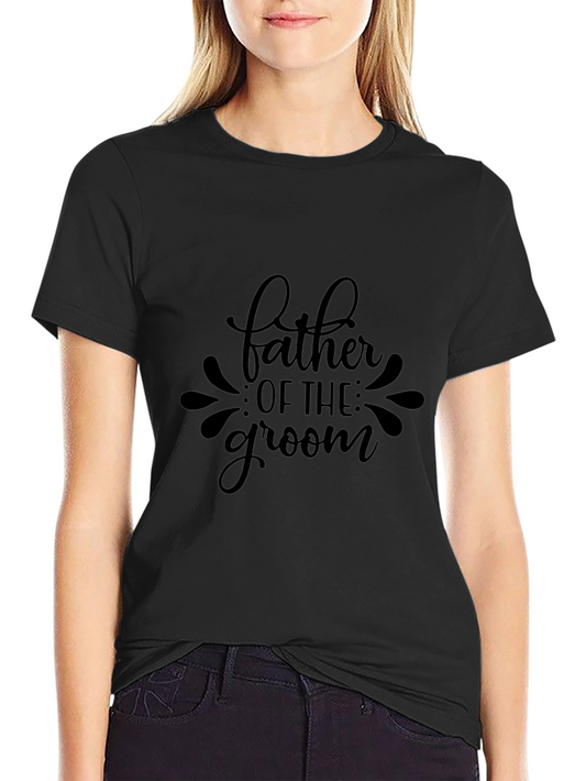 Father of the Groom Black T-Shirt