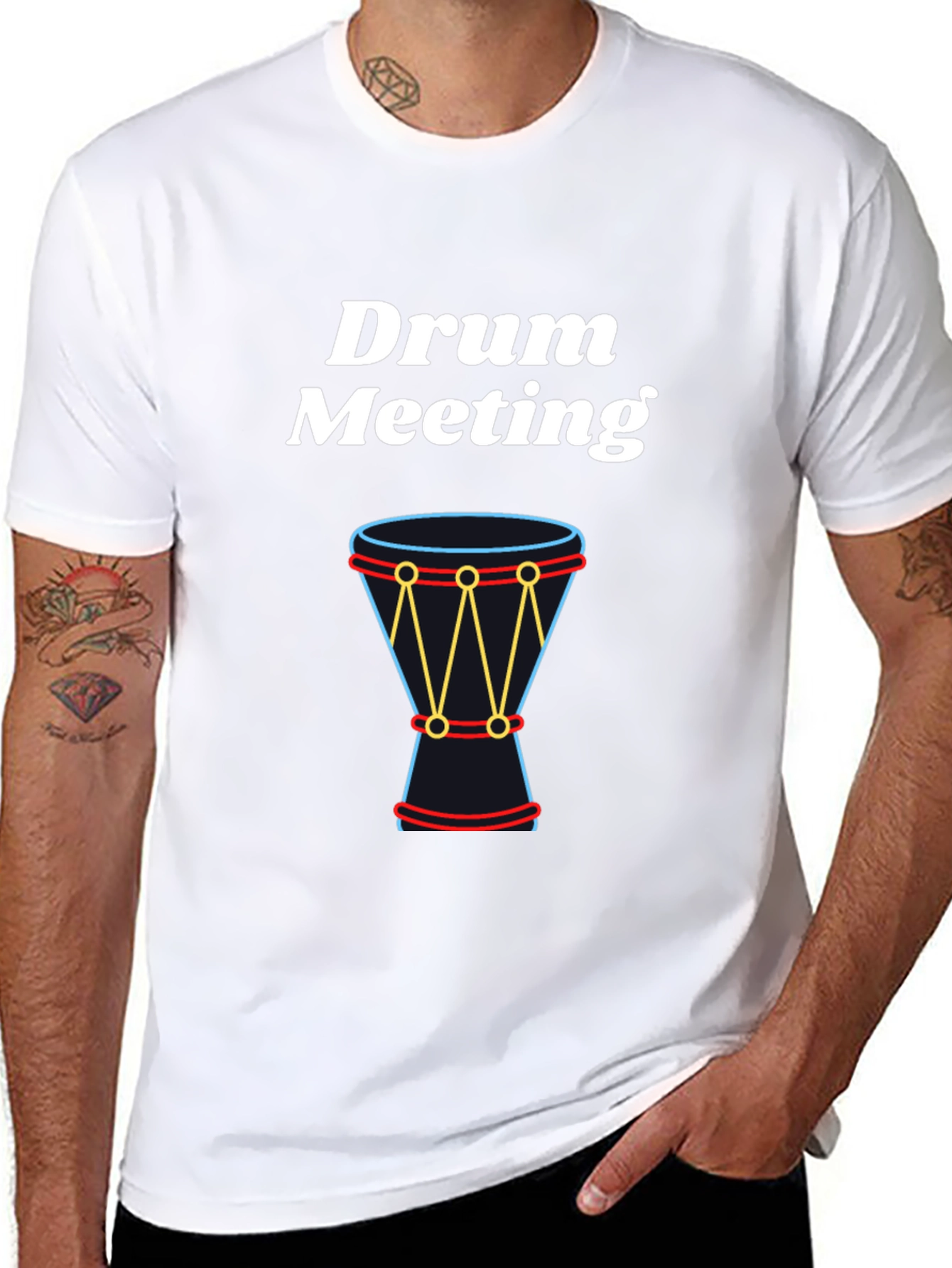 Drum Meeting Graphic Tee - Percussion Shirt