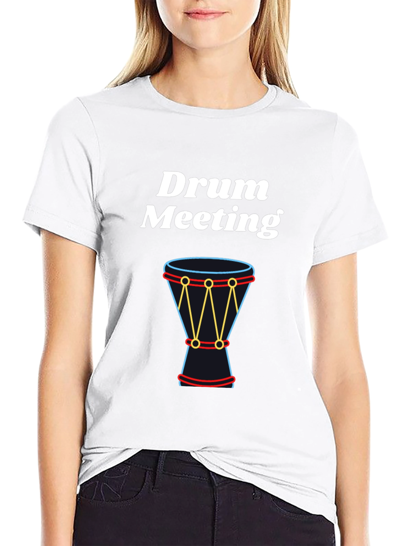 Drum Meeting Graphic Tee - Percussion Shirt