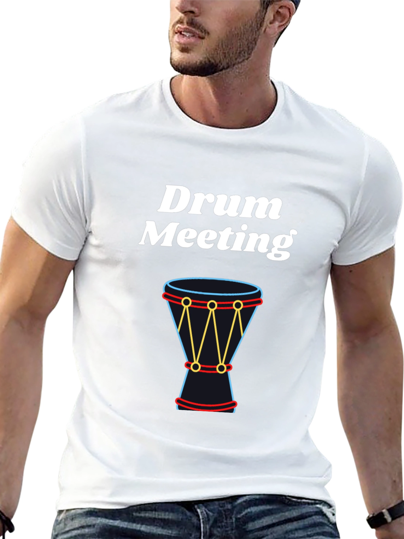 Drum Meeting Graphic Tee - Percussion Shirt