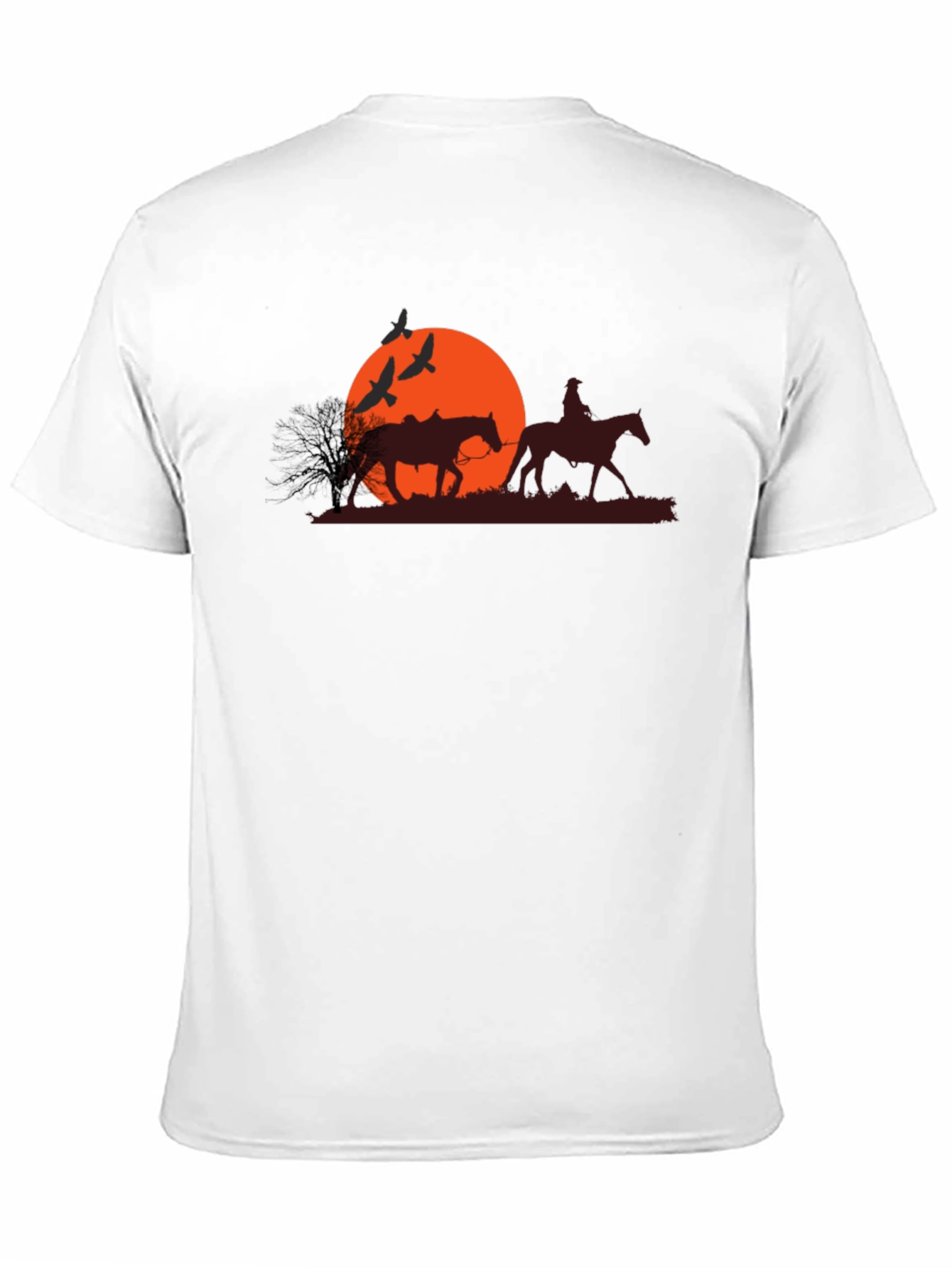 Western Sunset Graphic Tee - Black