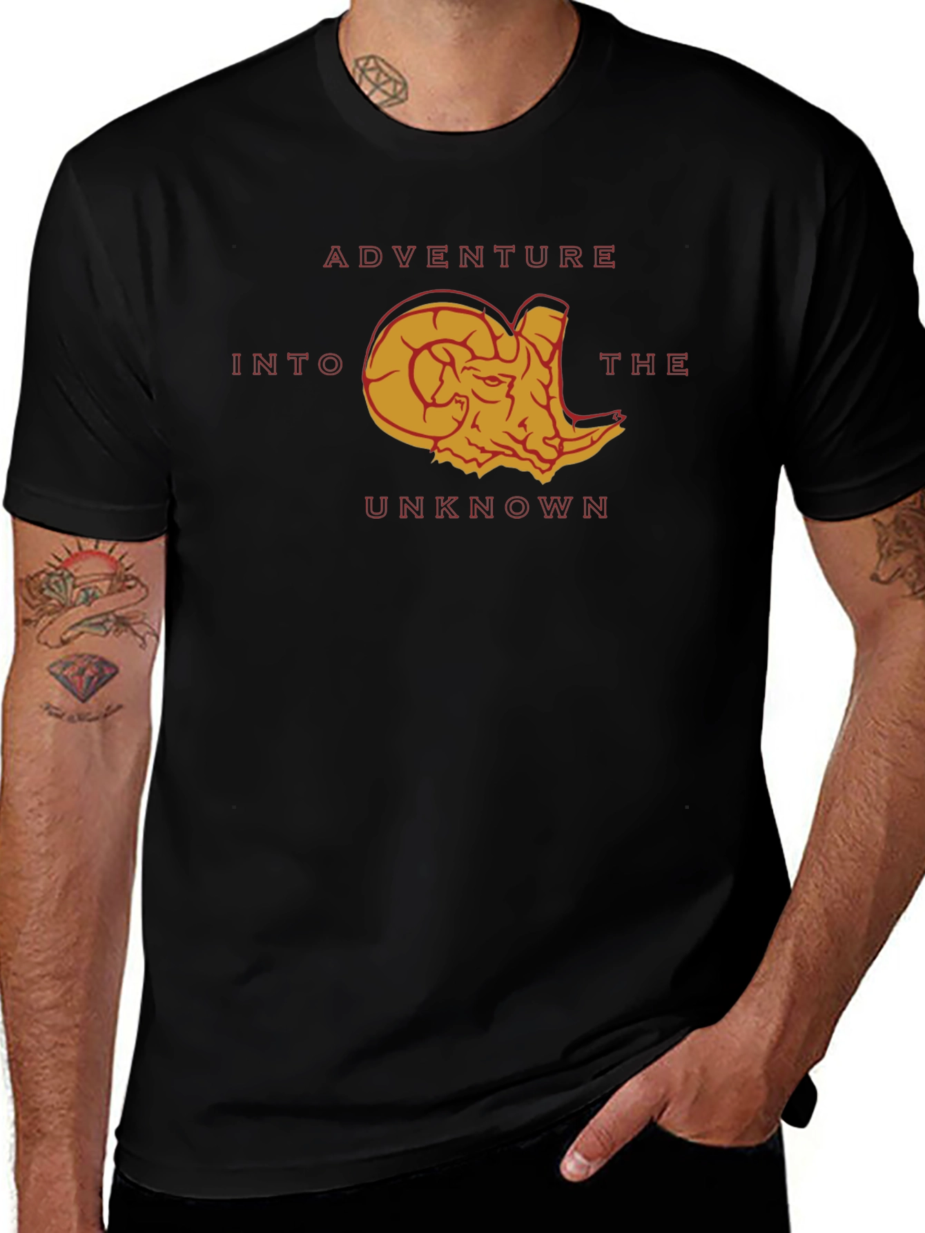 Adventure Into The Unknown Ram Graphic T-Shirt