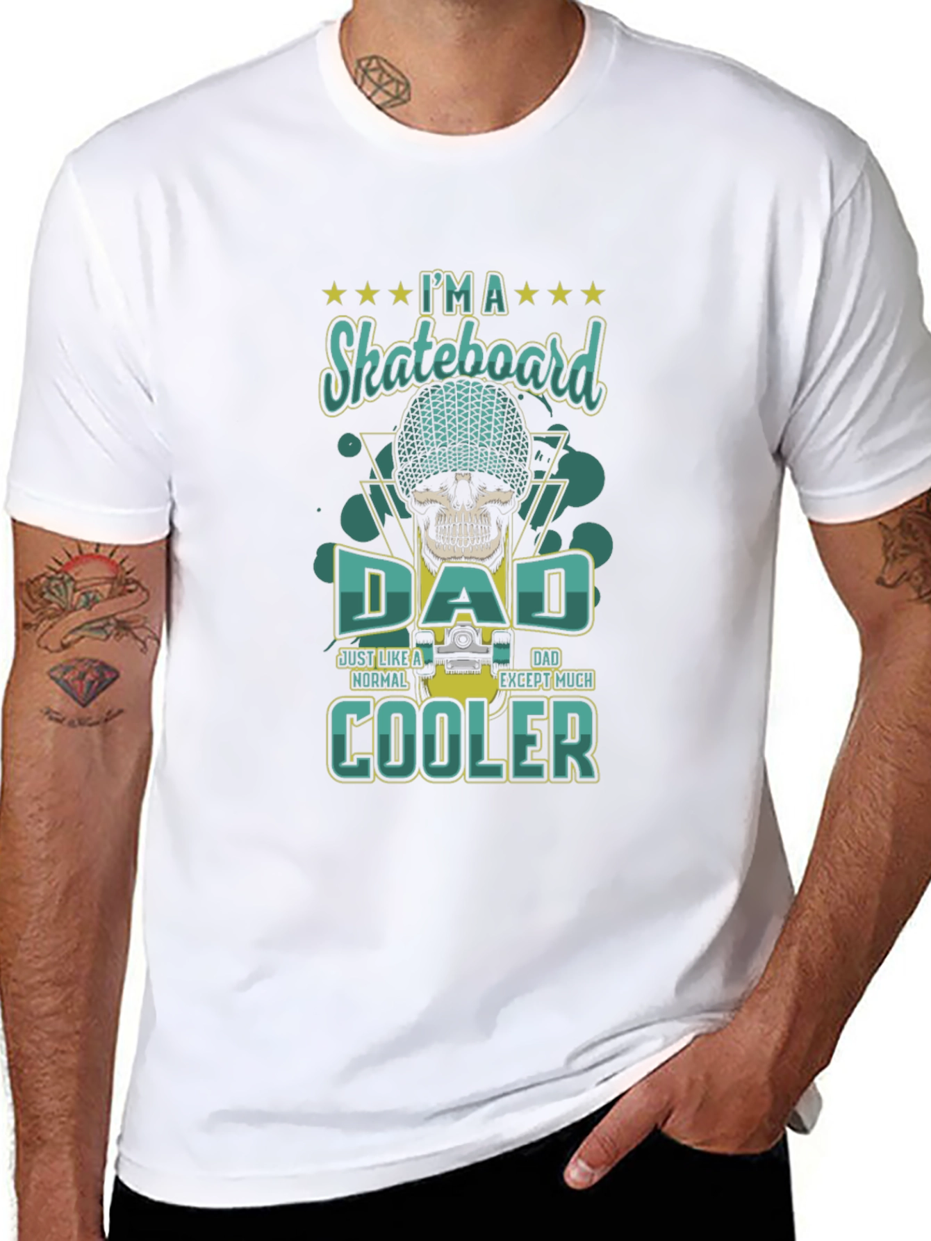 Skateboard Dad T-Shirt - Cool Graphic Tee