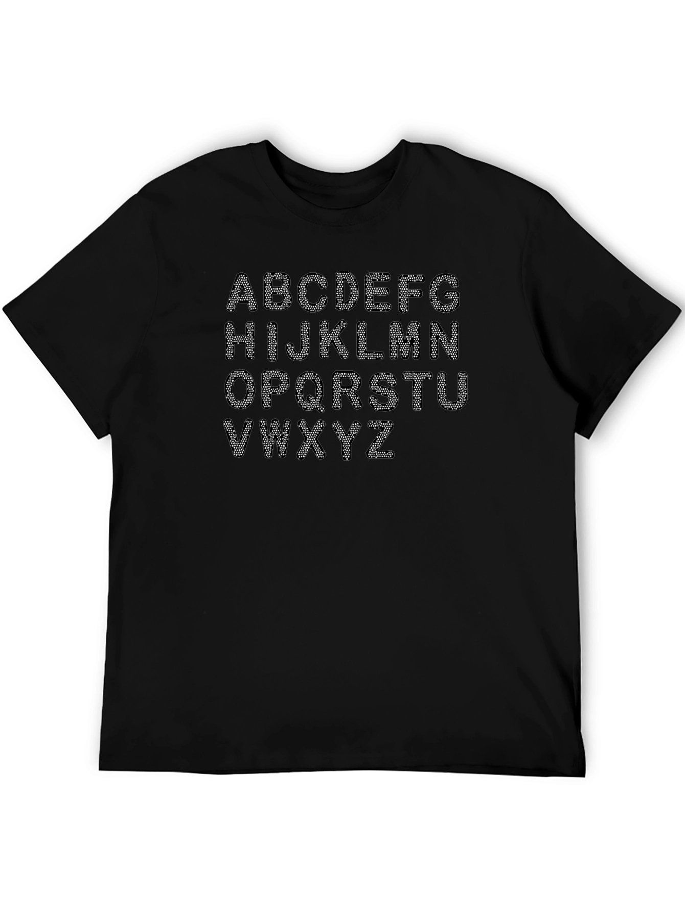 Alphabet Rhinestone T-Shirt