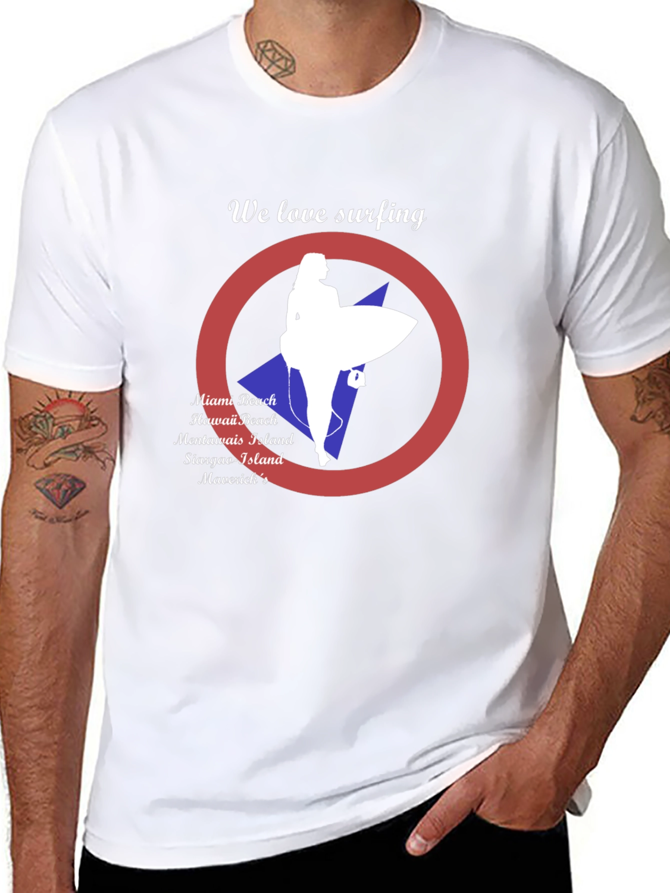 Surfing Destinations T-Shirt - Beach Lover Tee