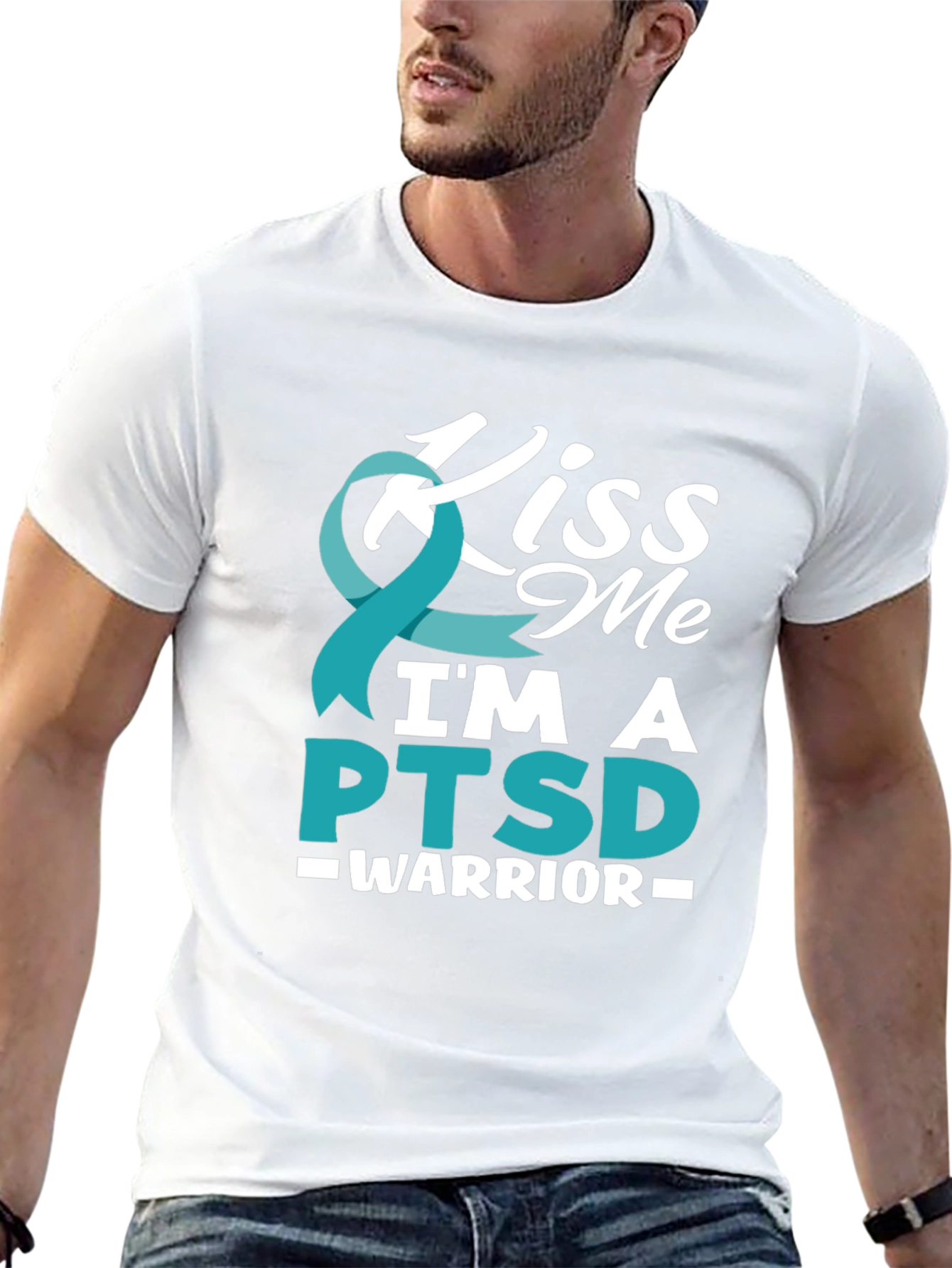 Kiss Me PTSD Warrior Graphic Tee