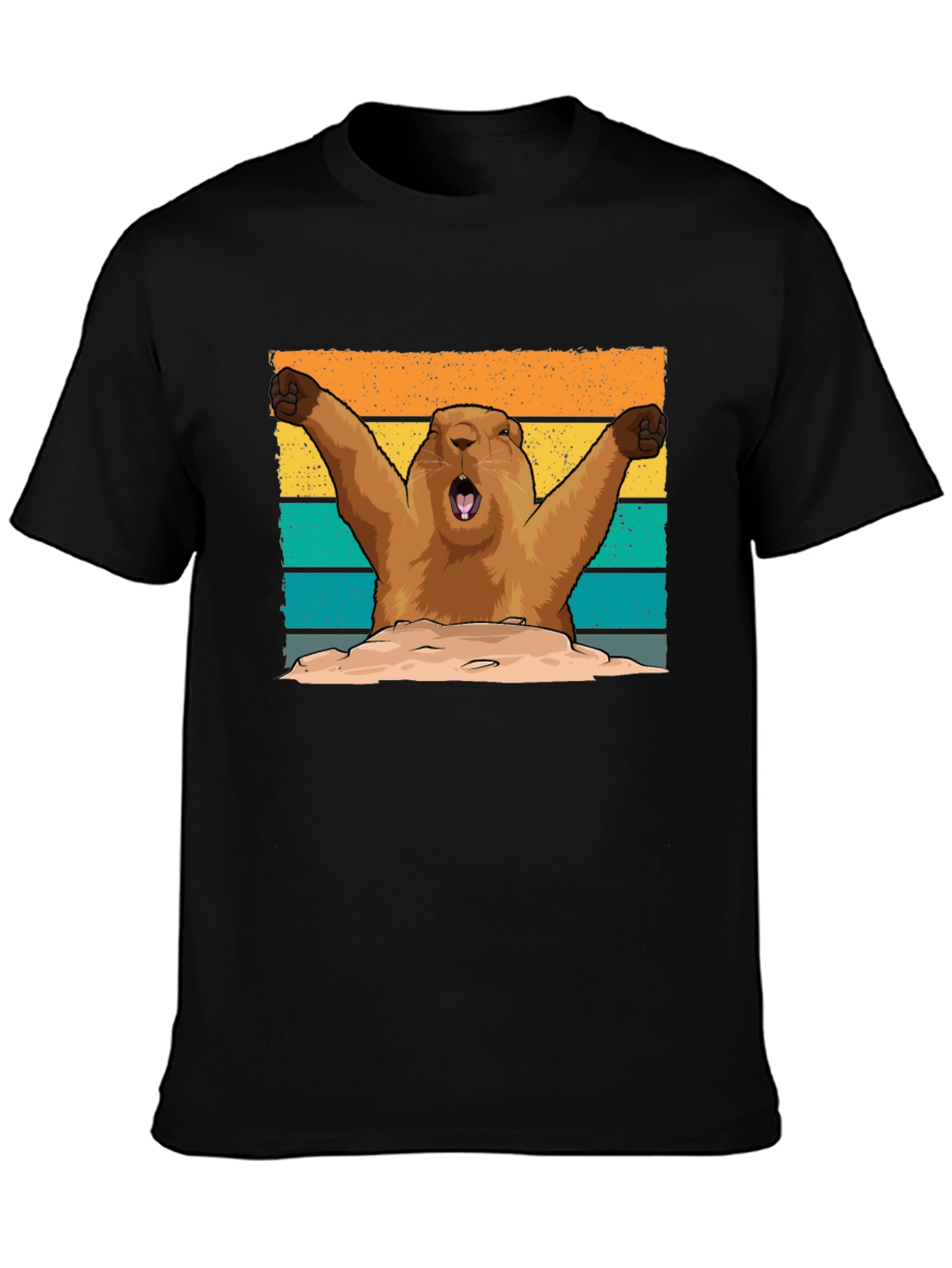 Groundhog Day T-Shirt: Retro Woodchuck Design