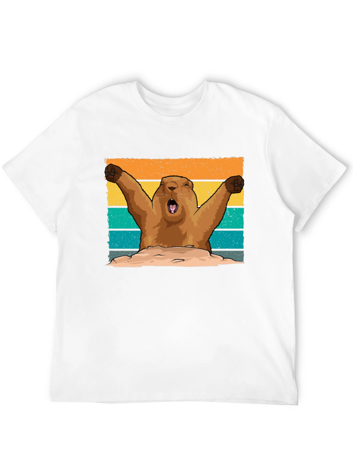 Groundhog Day T-Shirt: Retro Woodchuck Design
