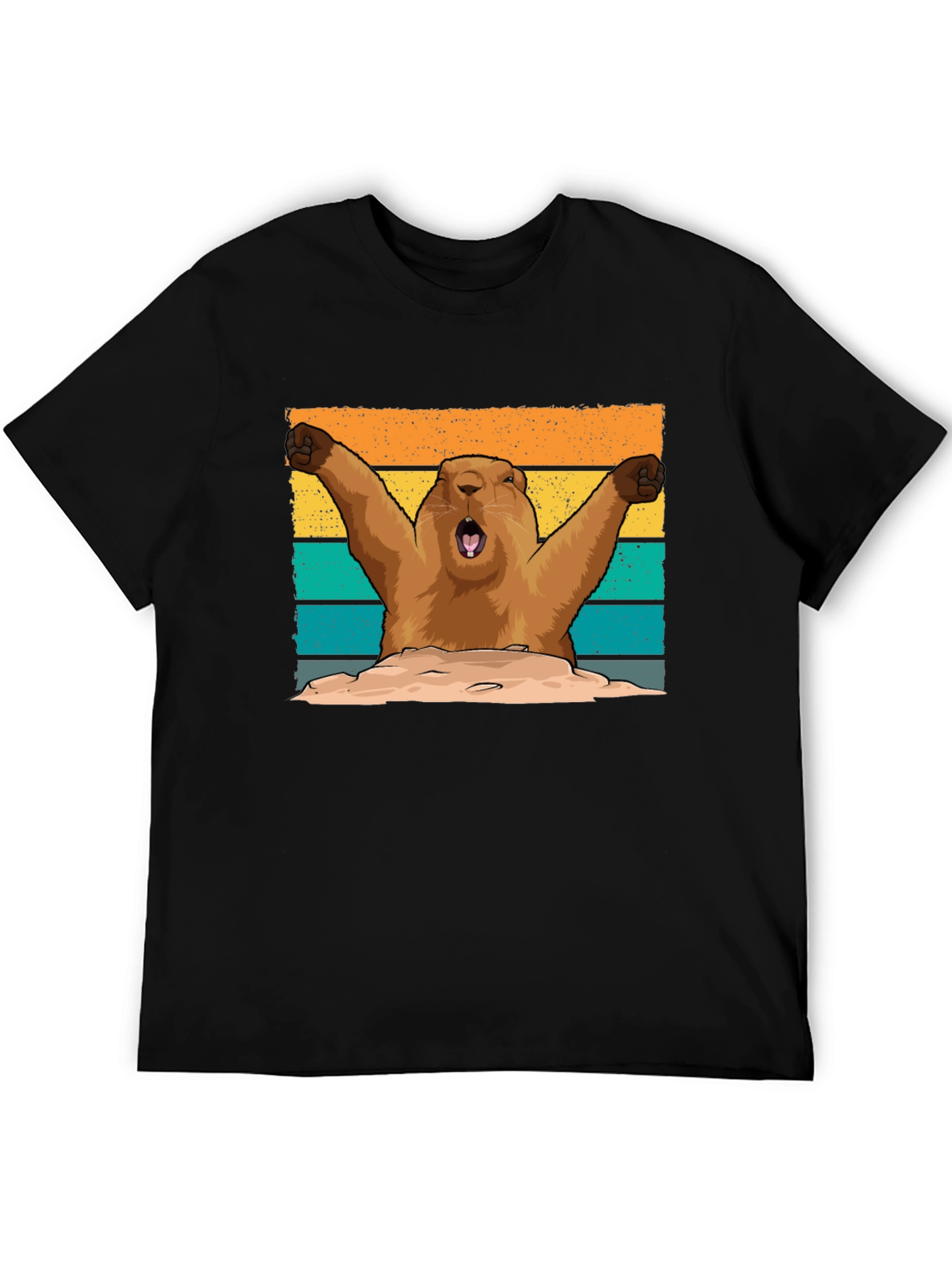 Groundhog Day T-Shirt: Retro Woodchuck Design