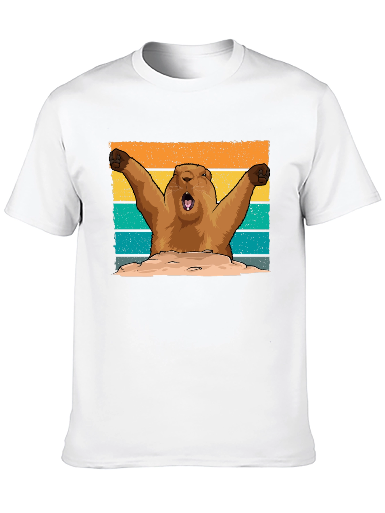 Groundhog Day T-Shirt: Retro Woodchuck Design