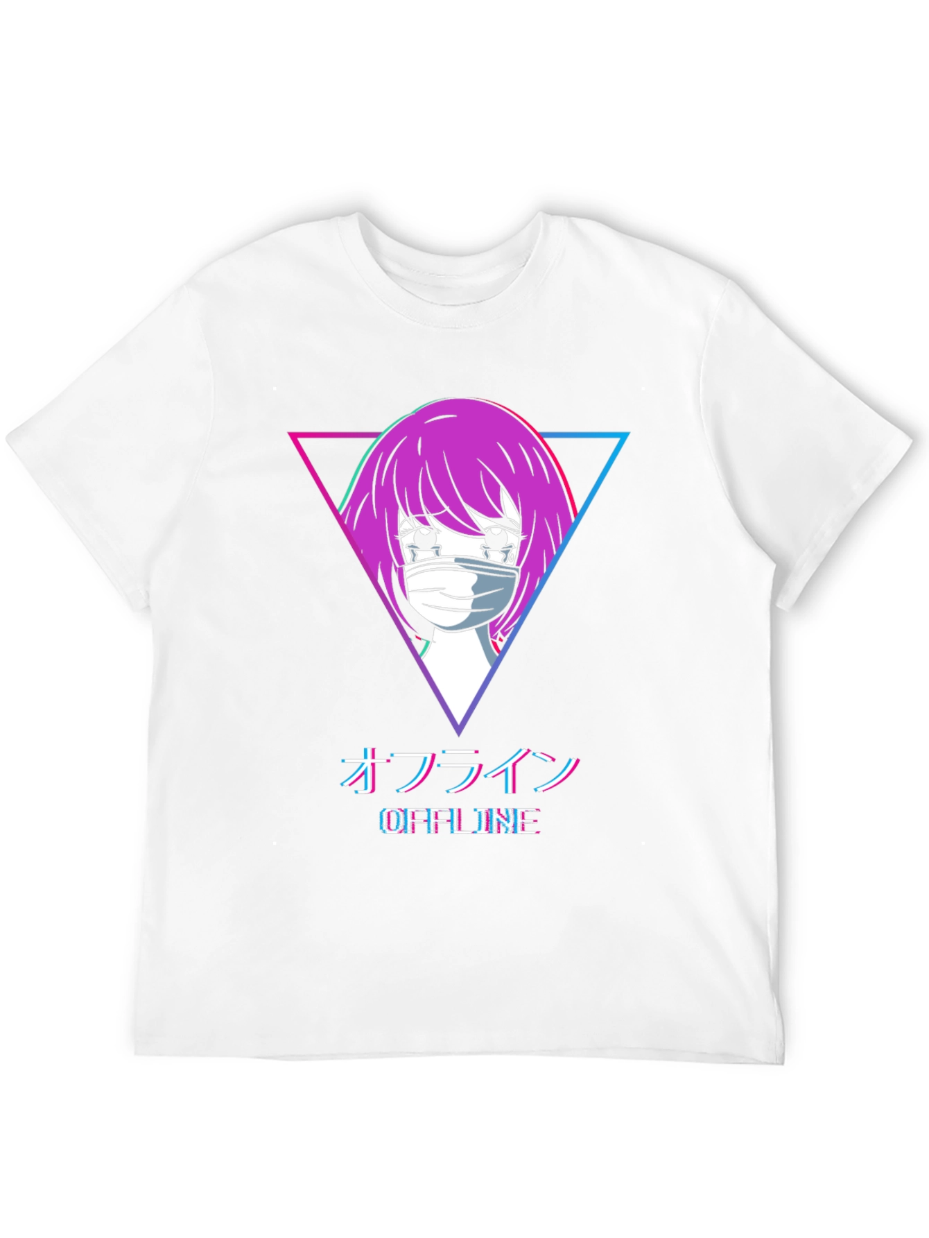 Offline Anime Girl Graphic T-Shirt