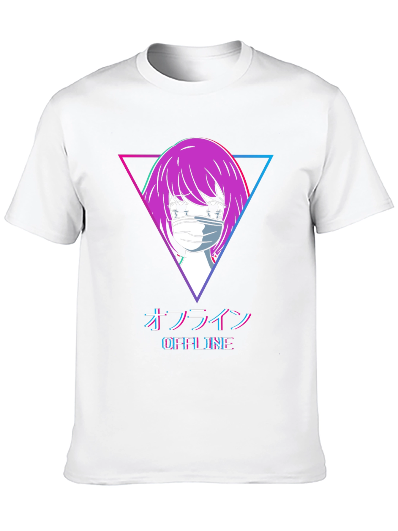 Offline Anime Girl Graphic T-Shirt