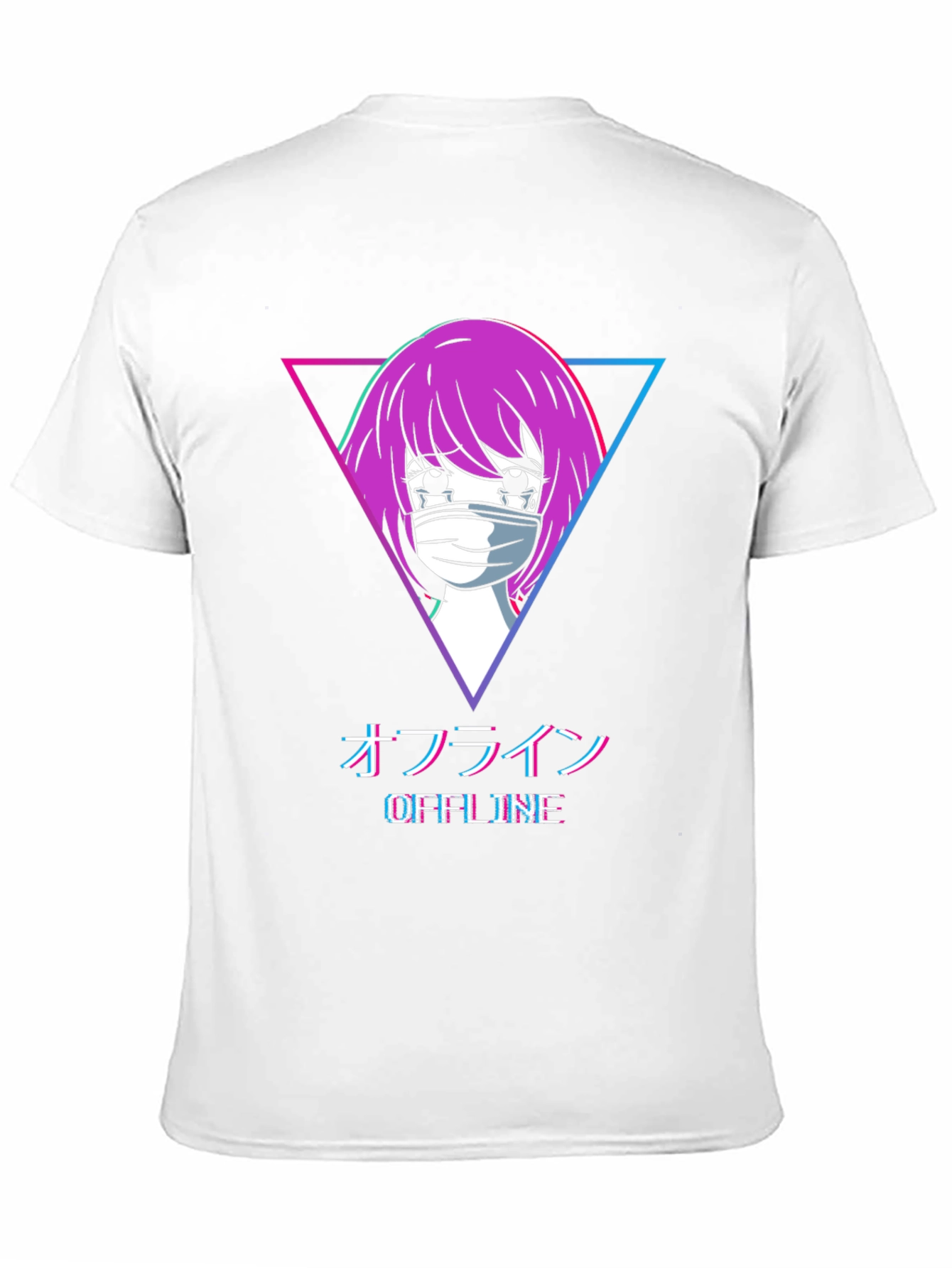 Offline Anime Girl Graphic T-Shirt