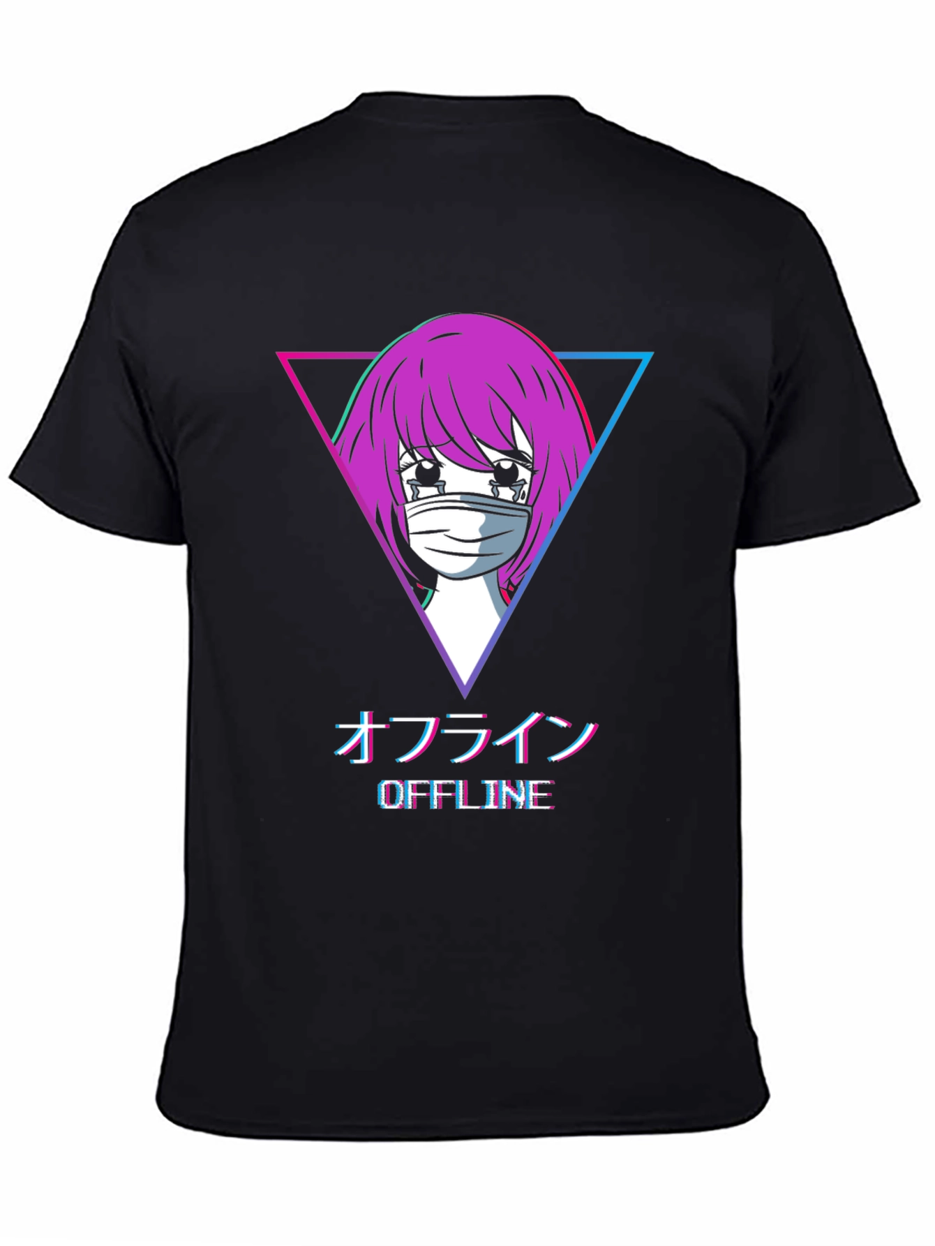 Offline Anime Girl Graphic T-Shirt