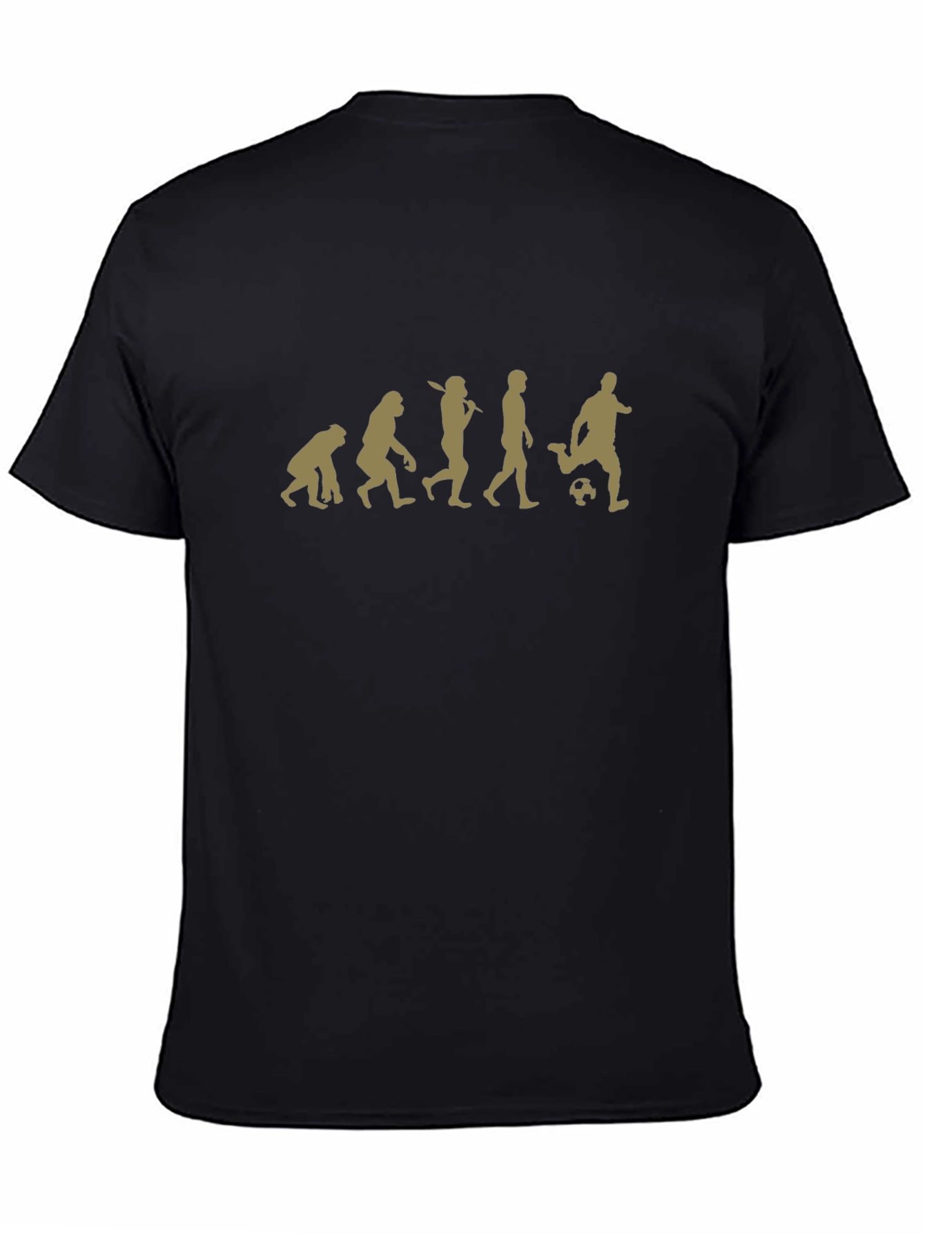 Evolution of Soccer Black Graphic Tee