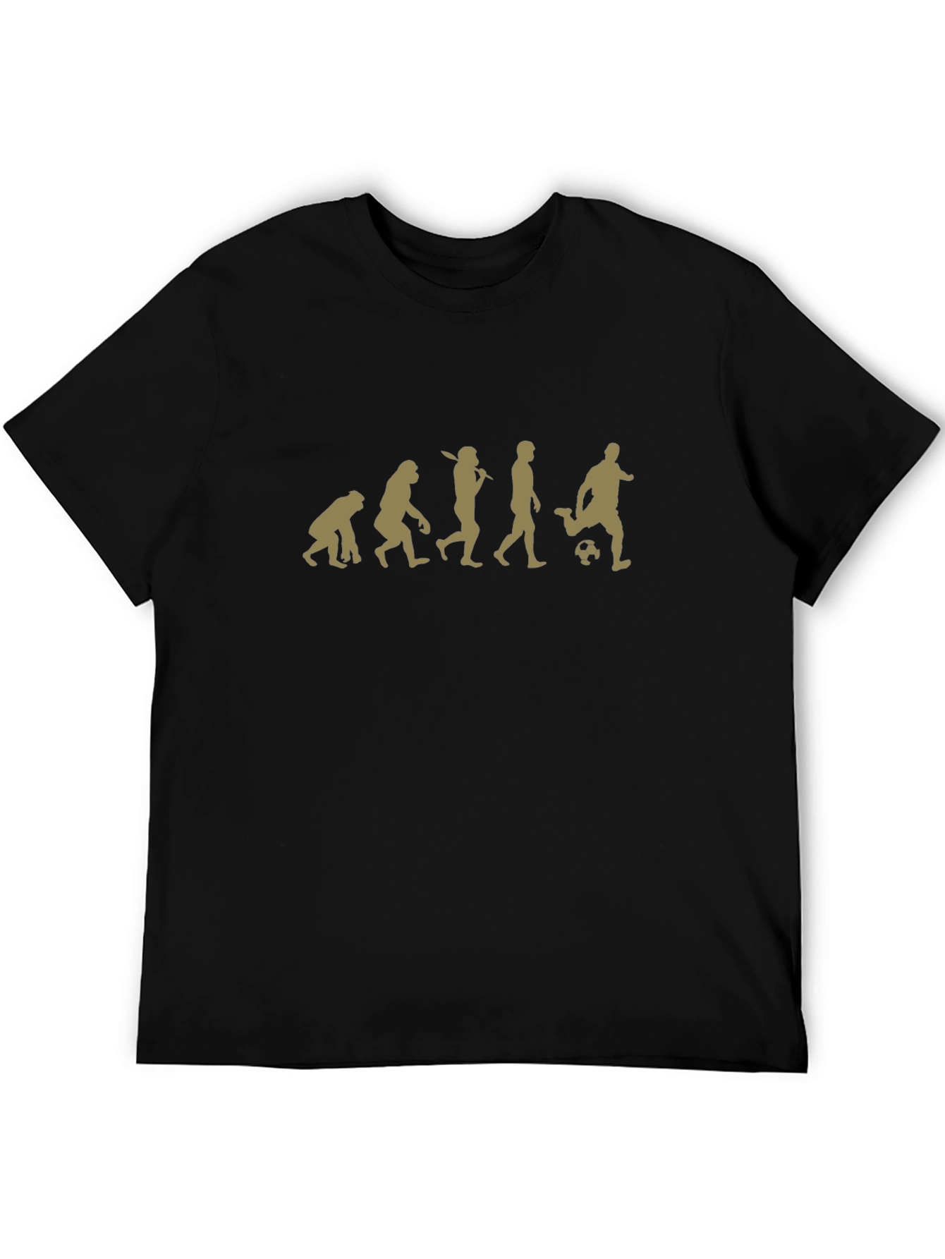 Evolution of Soccer Black Graphic Tee