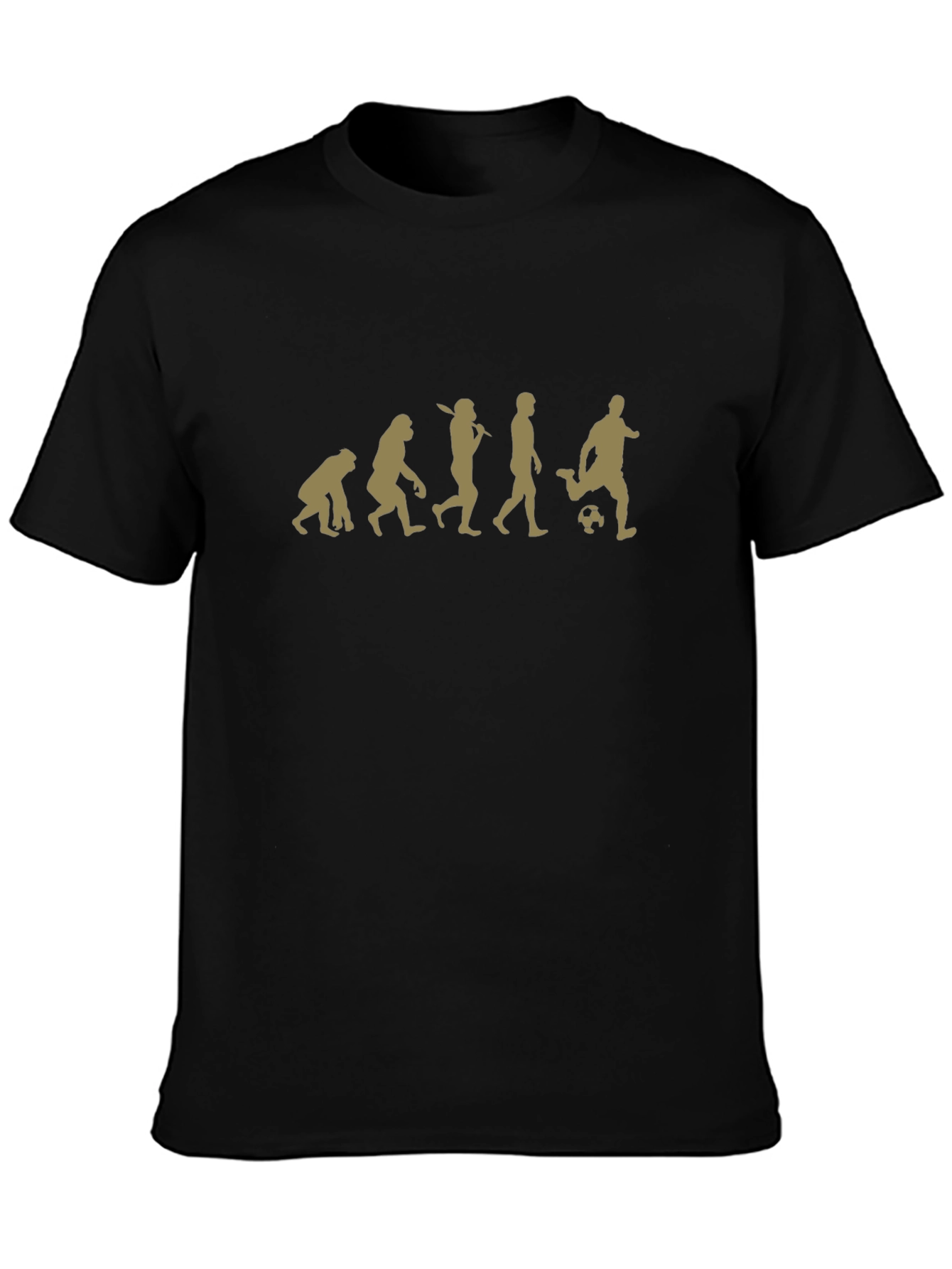 Evolution of Soccer Black Graphic Tee
