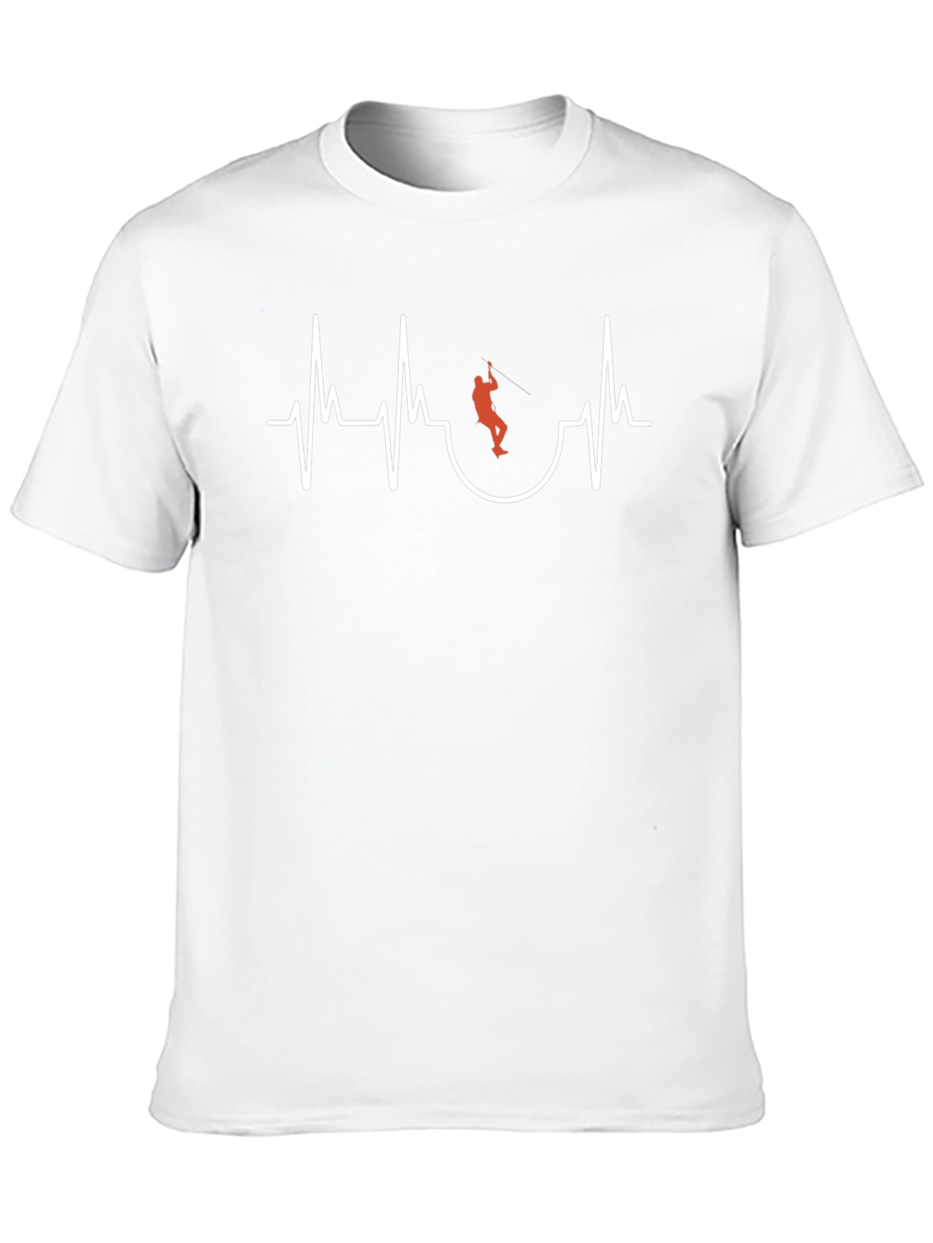 Climbing Heartbeat Graphic Tee - Black