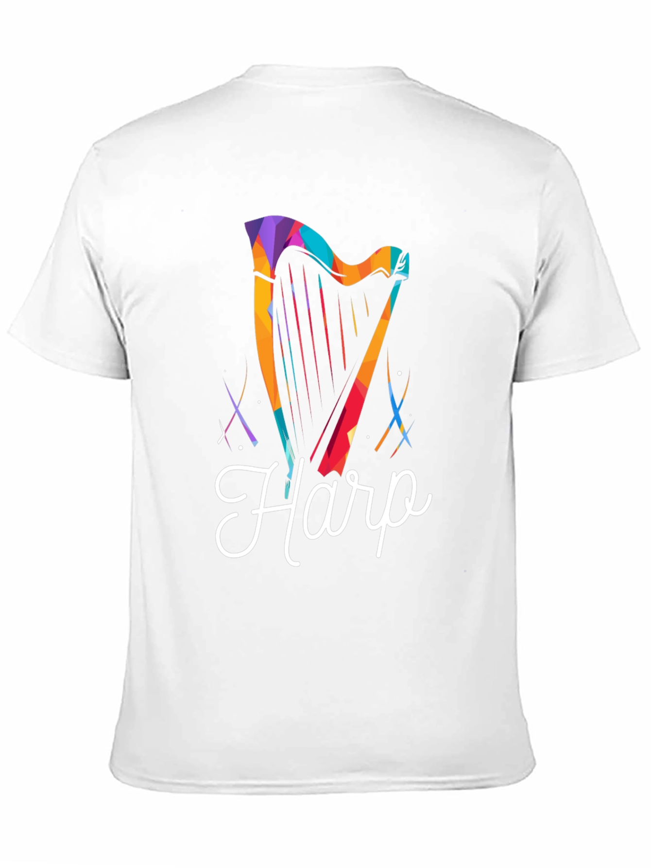Harp Graphic Tee - Stylish Musician T-Shirt
