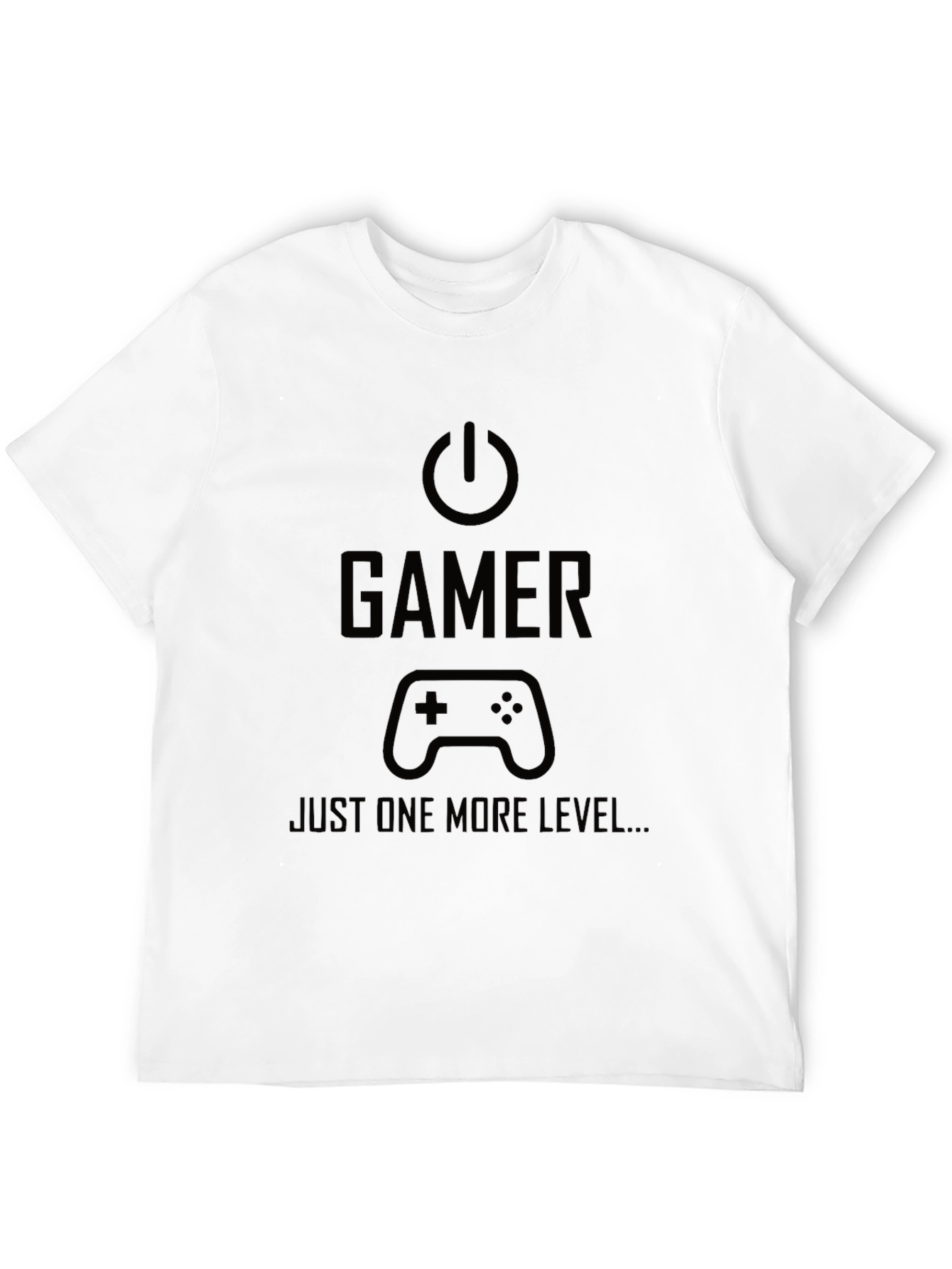 Gamer Just One More Level Black T-Shirt