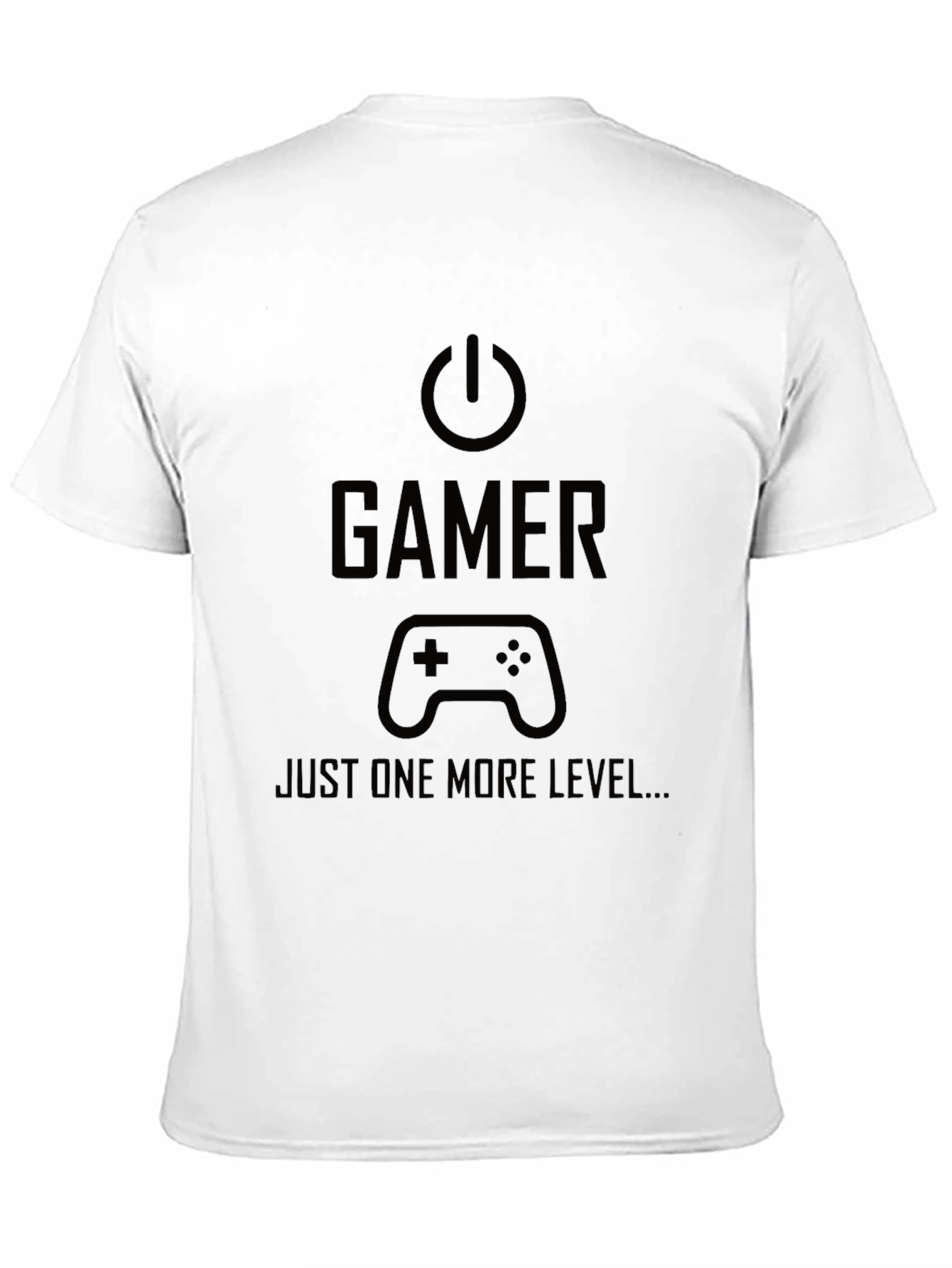 Gamer Just One More Level Black T-Shirt