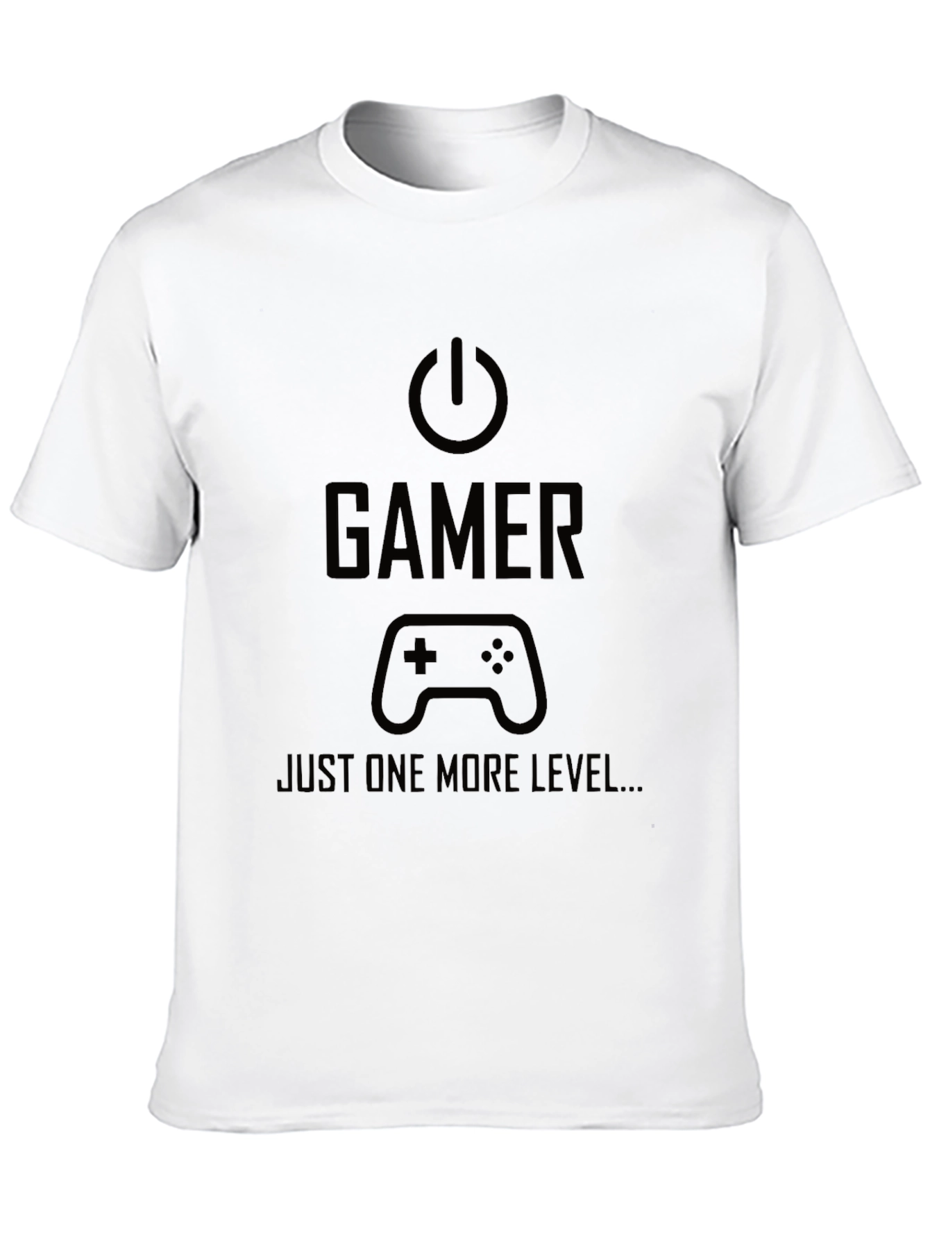 Gamer Just One More Level Black T-Shirt