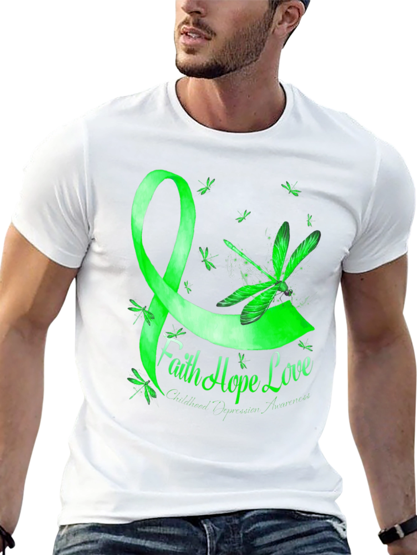 Faith Hope Love Childhood Depression Awareness T-Shirt
