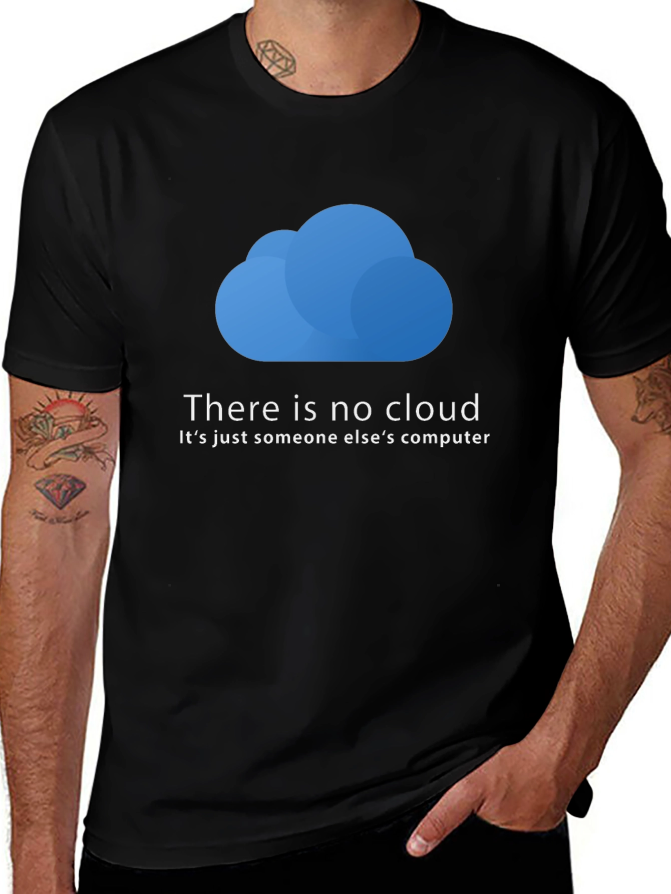There is No Cloud T-Shirt - Funny Techie Tee